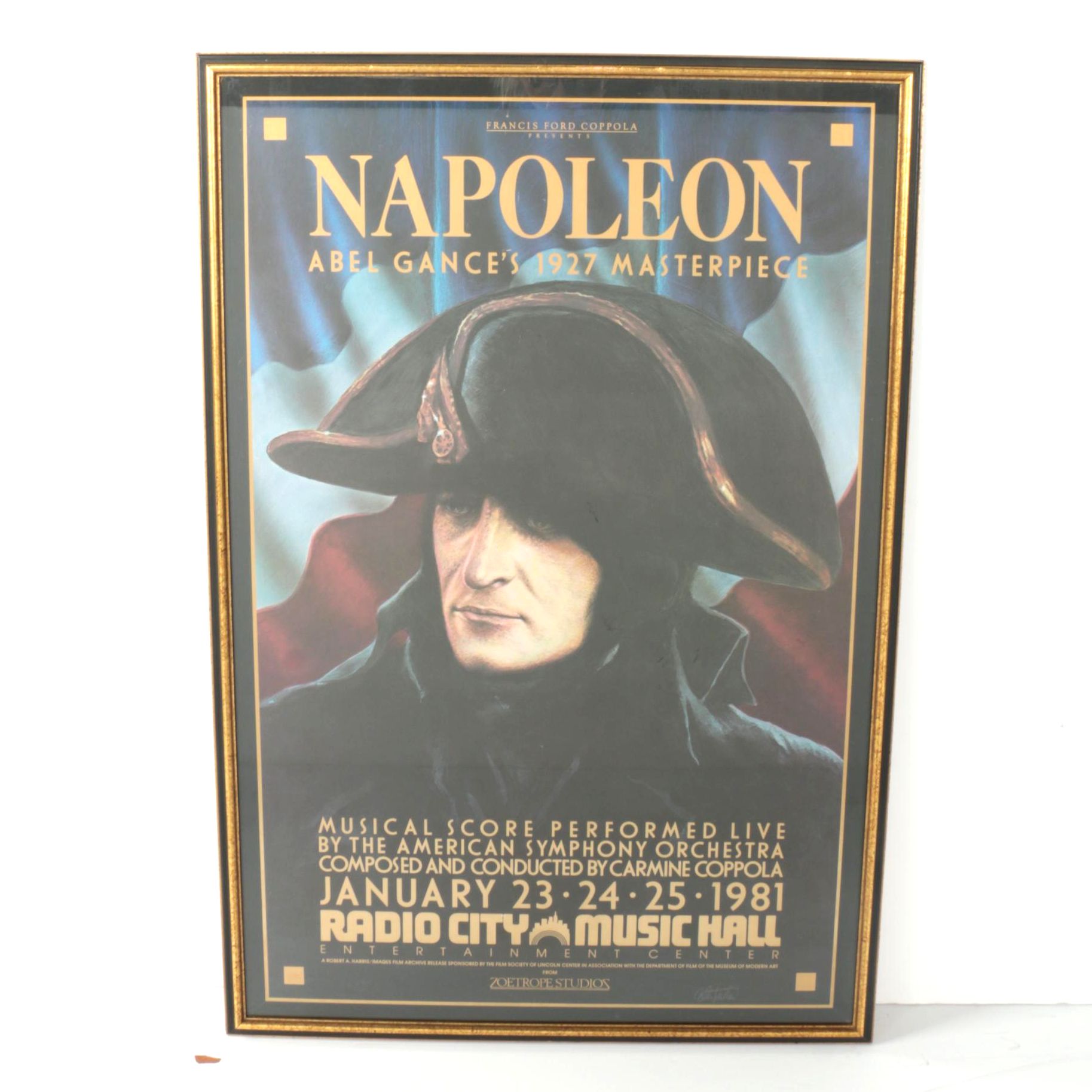 Offset Lithograph Poster for Radio City Music Hall's Performance of Abel Gance's "Napoleon"