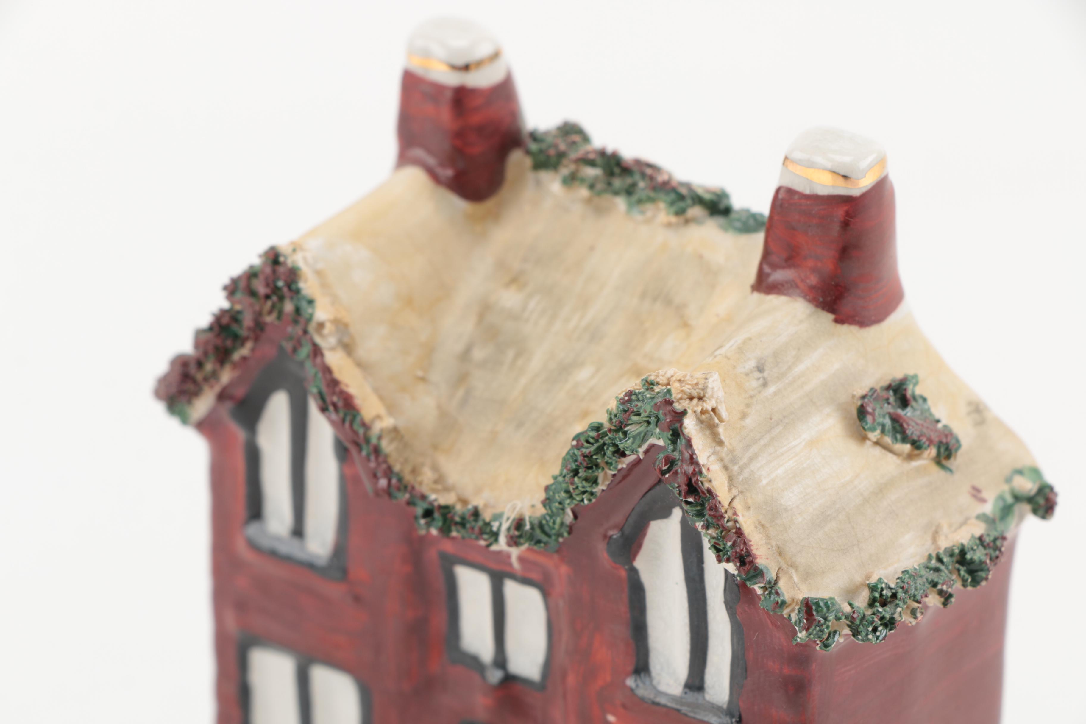 Collection of Ceramic House Figurines