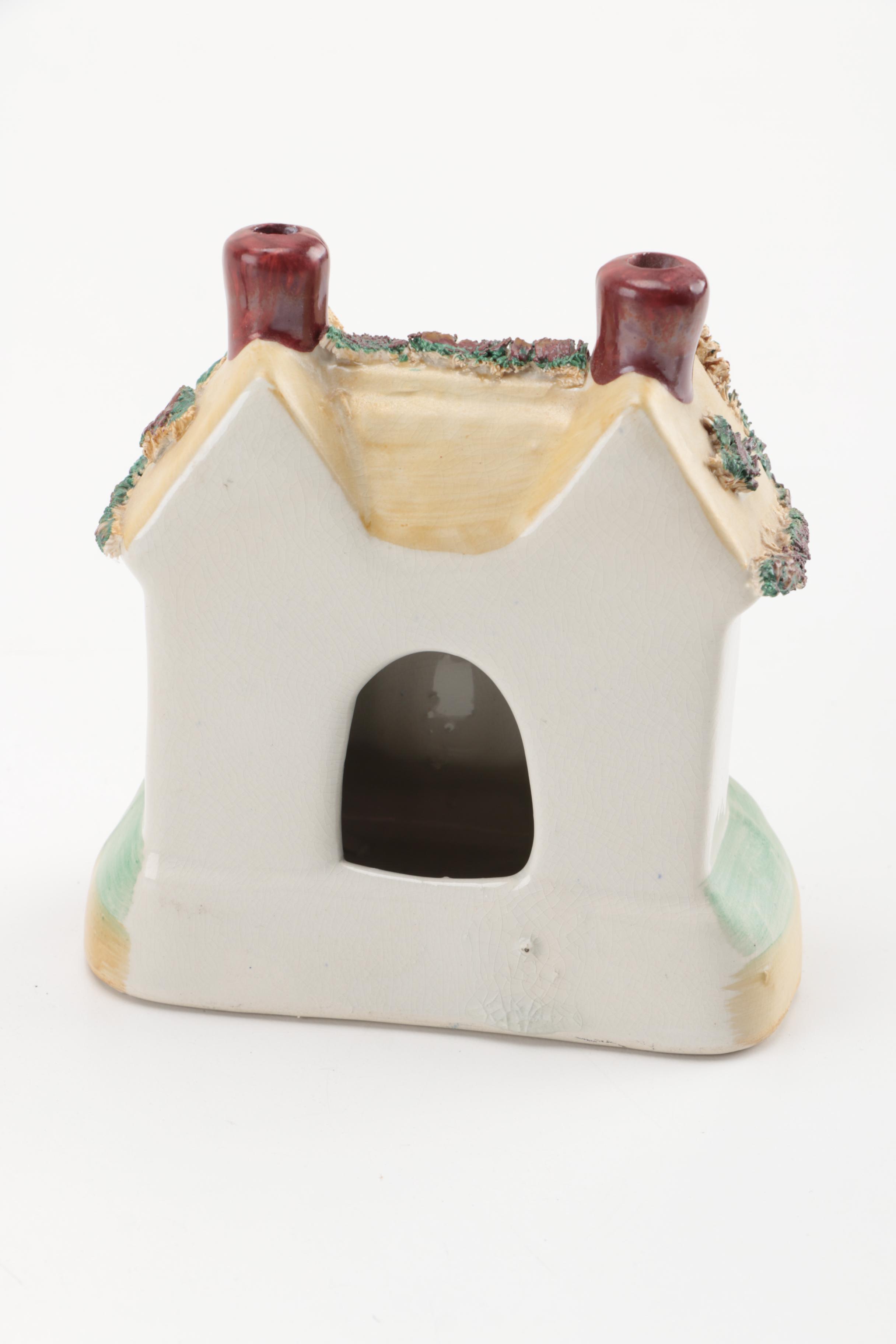 Collection of Ceramic House Figurines