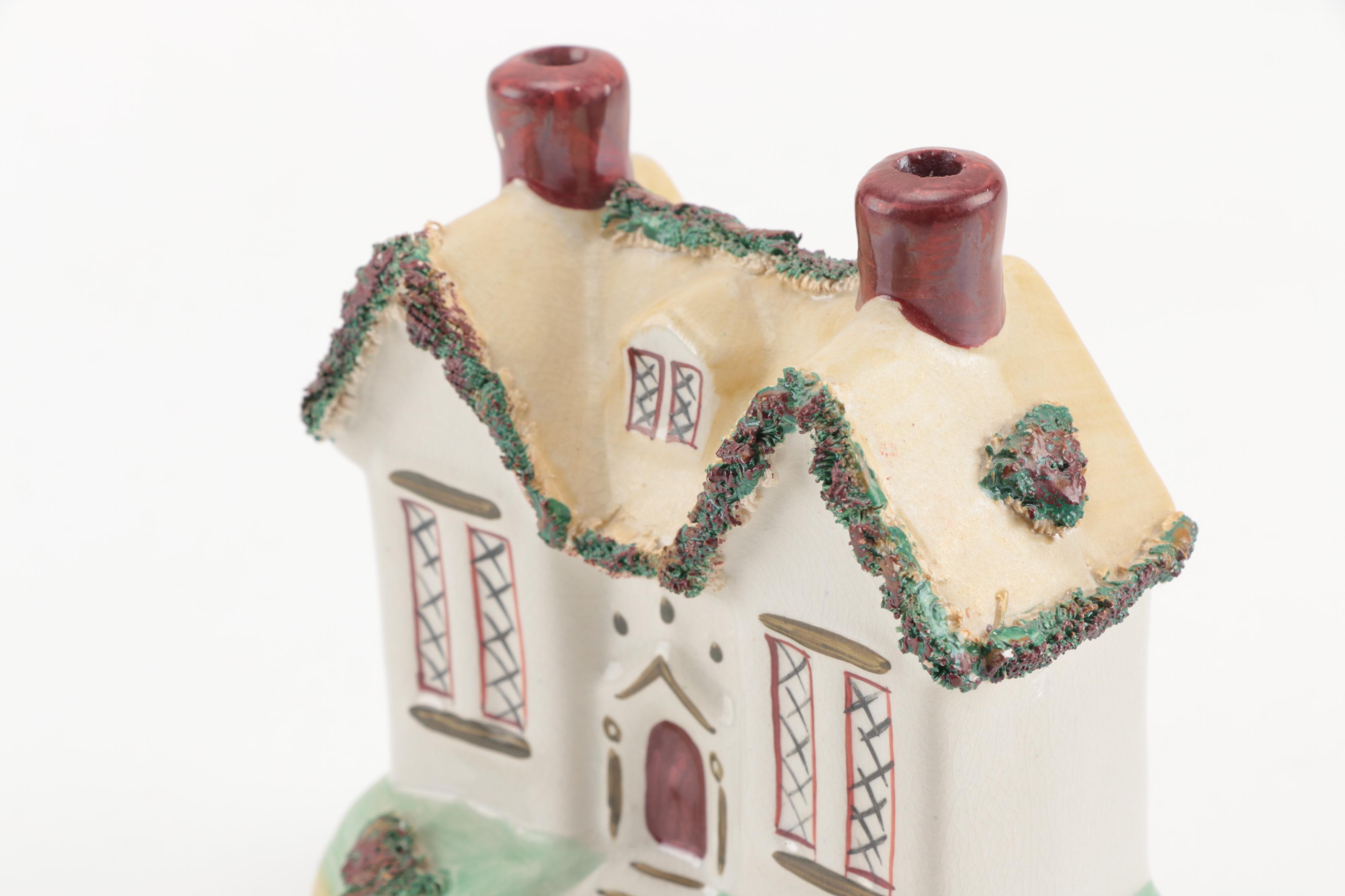 Collection of Ceramic House Figurines