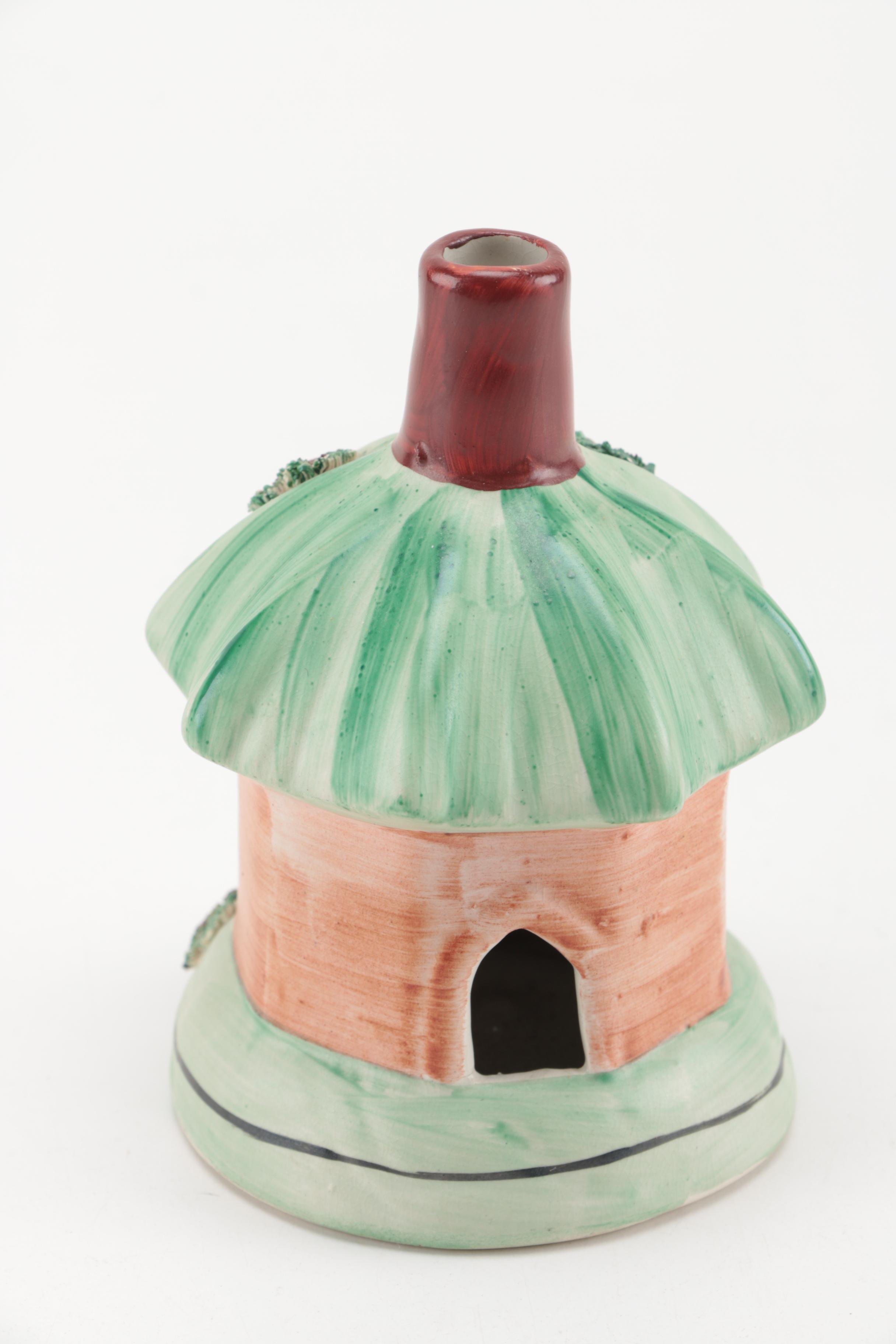 Collection of Ceramic House Figurines