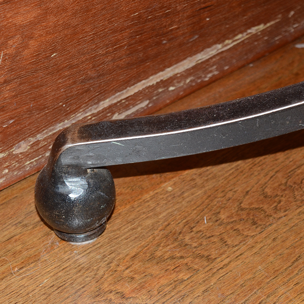 Custom Artisan Mosaic Table With Iron Legs