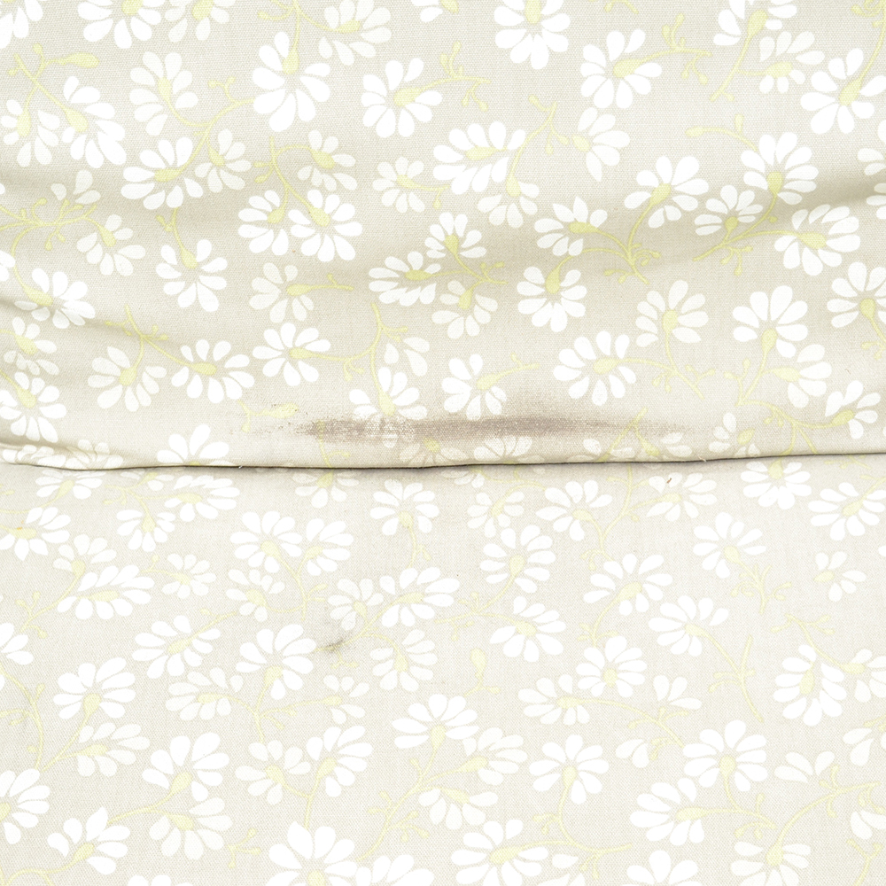 Vintage Iron Patio Set With Umbrella, Chairs and Side Table