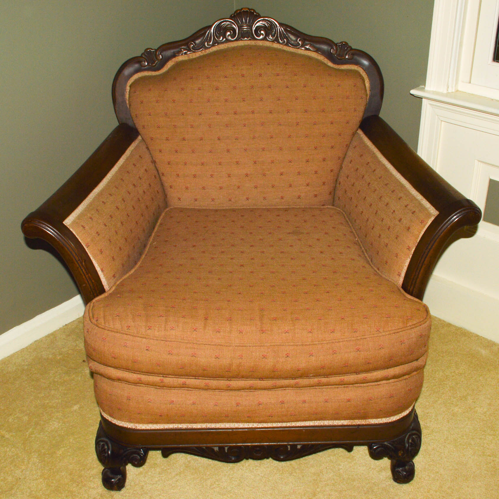 Victorian Carved Walnut Chair