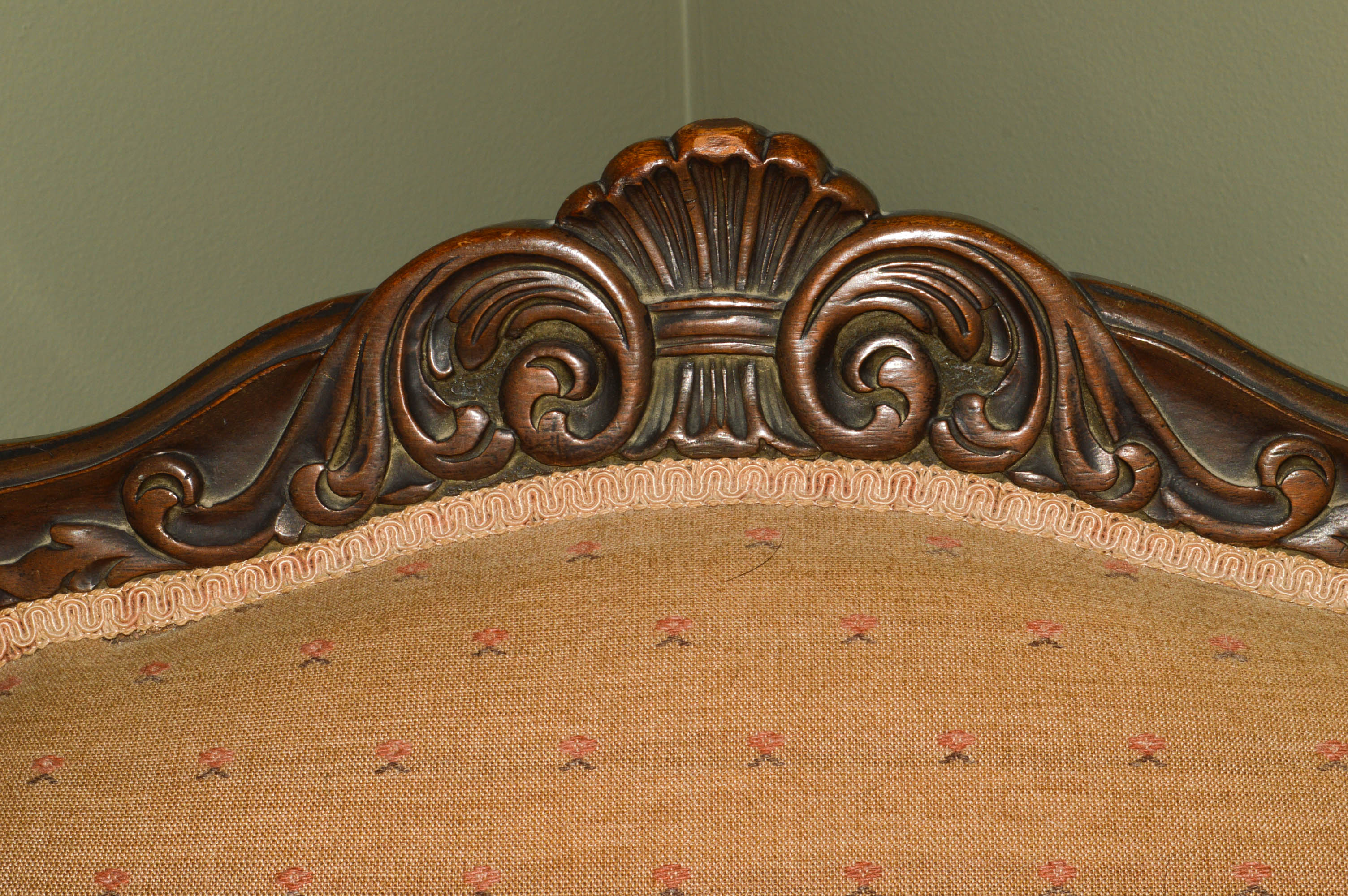 Victorian Carved Walnut Chair