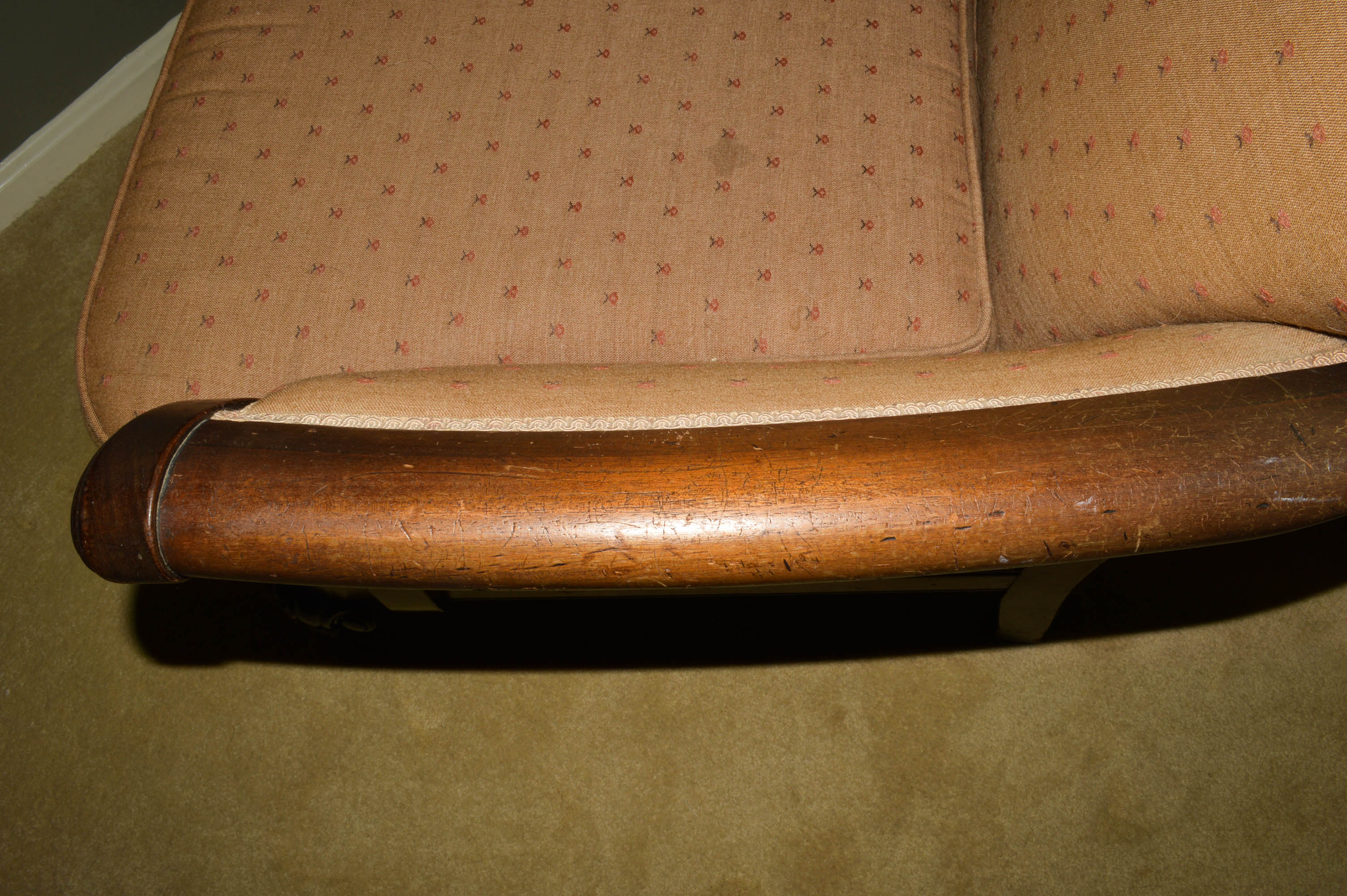 Victorian Carved Walnut Chair