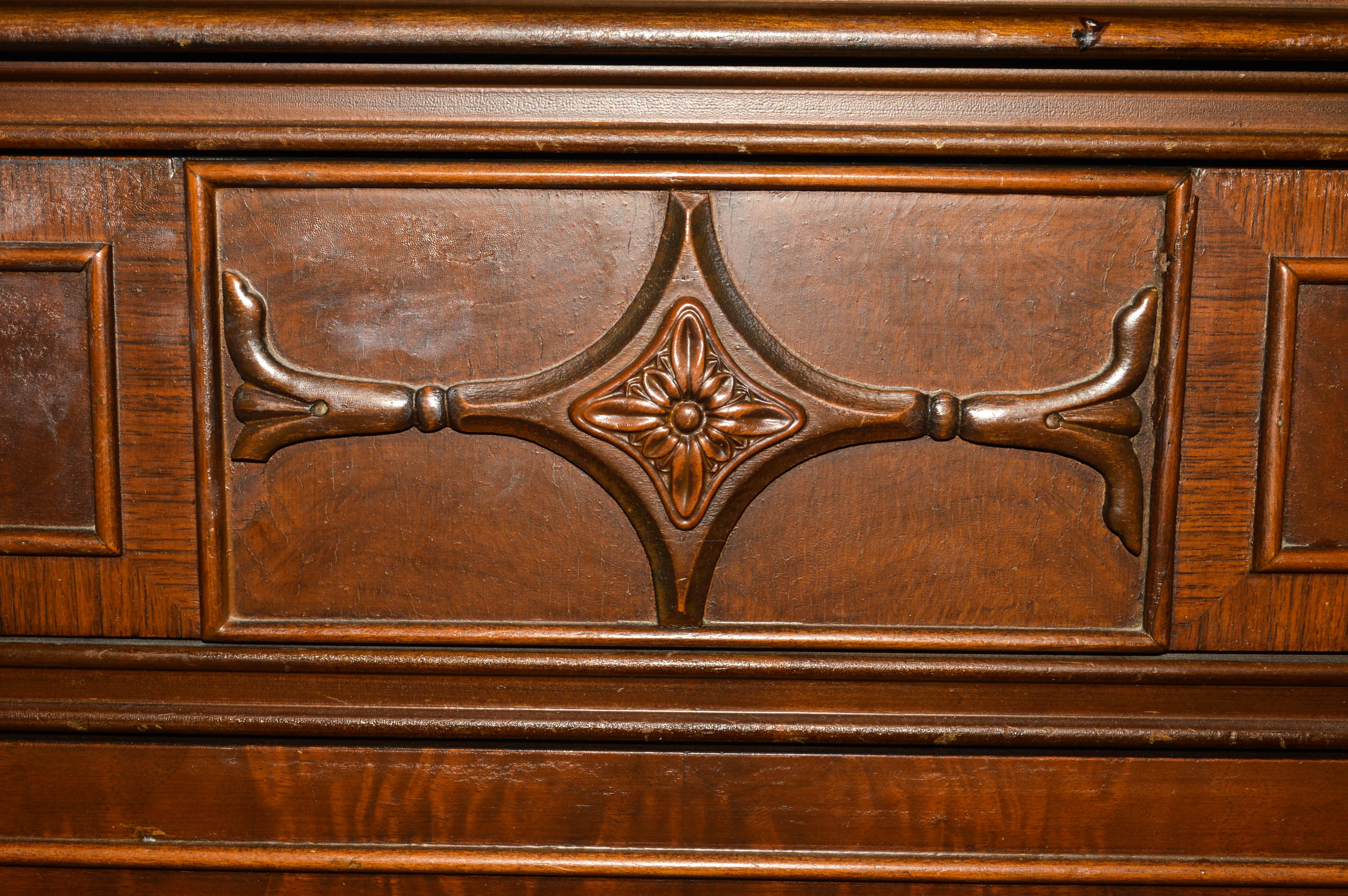 Vintage Federal Style Walnut Chest on Chest