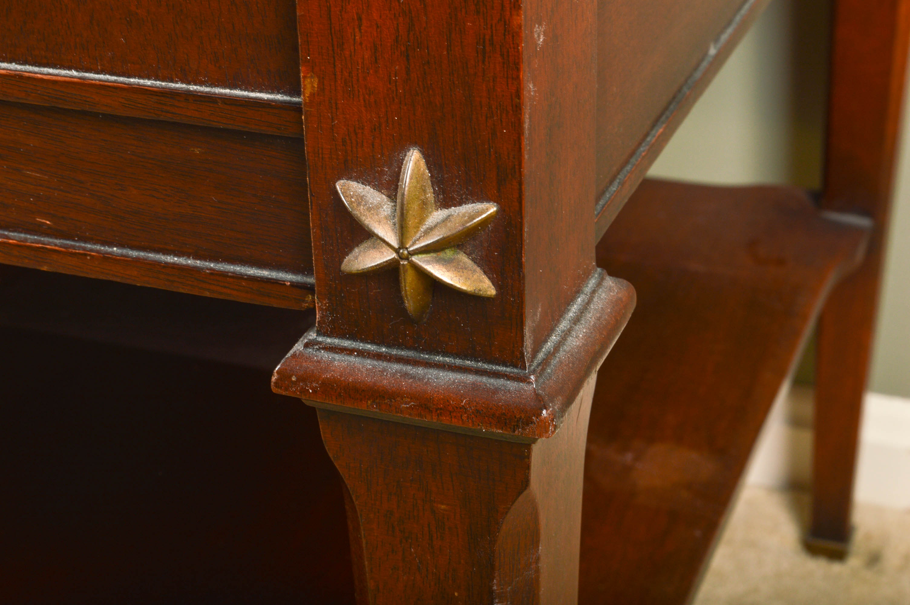Pair of Vintage Marble Topped End Tables