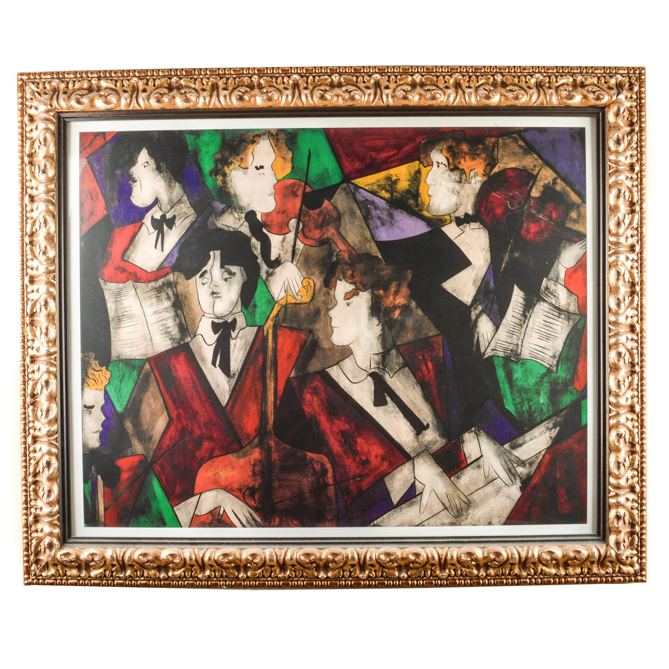 Linda Le Kinff Seriolithograph "Grand Orchestre"