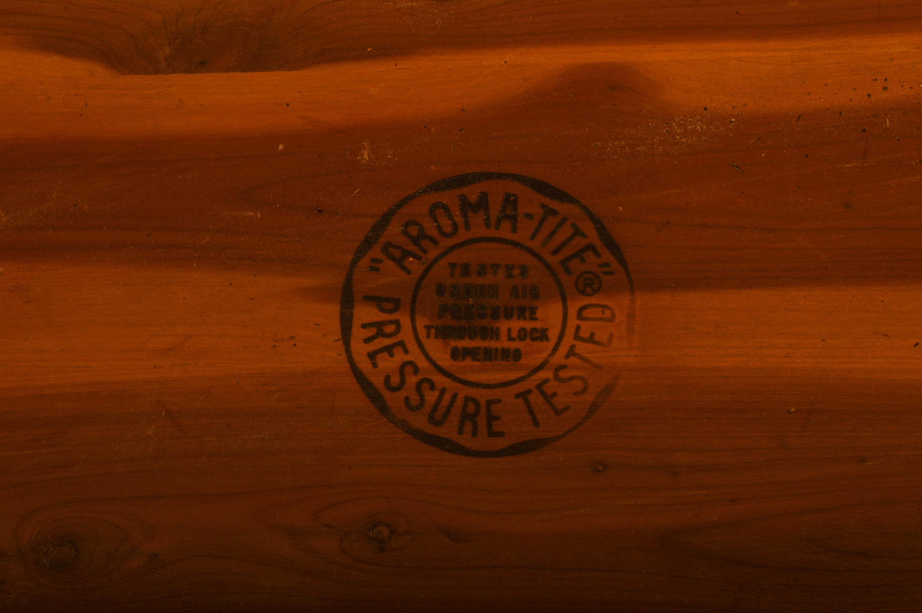 Vintage Cedar Chest With Upholstered Bench Seat and Back by Lane