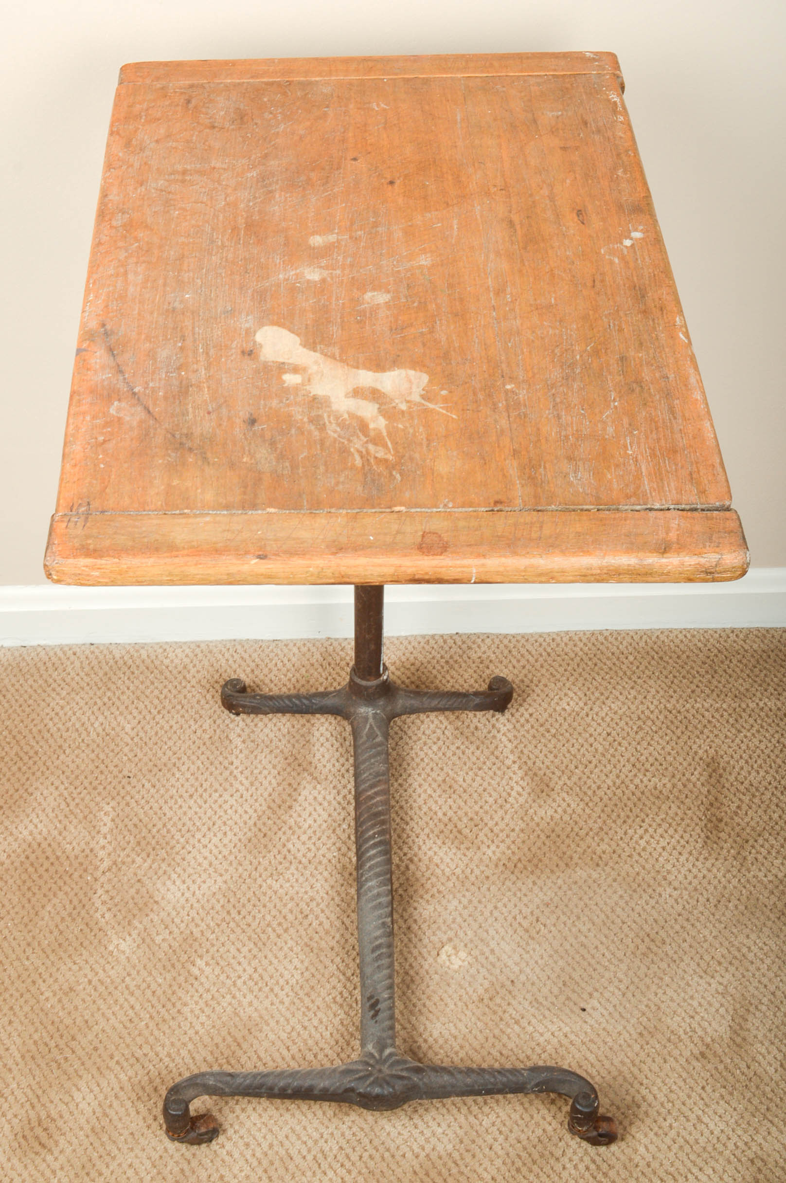 Victorian Rolling Hospital Bed Table
