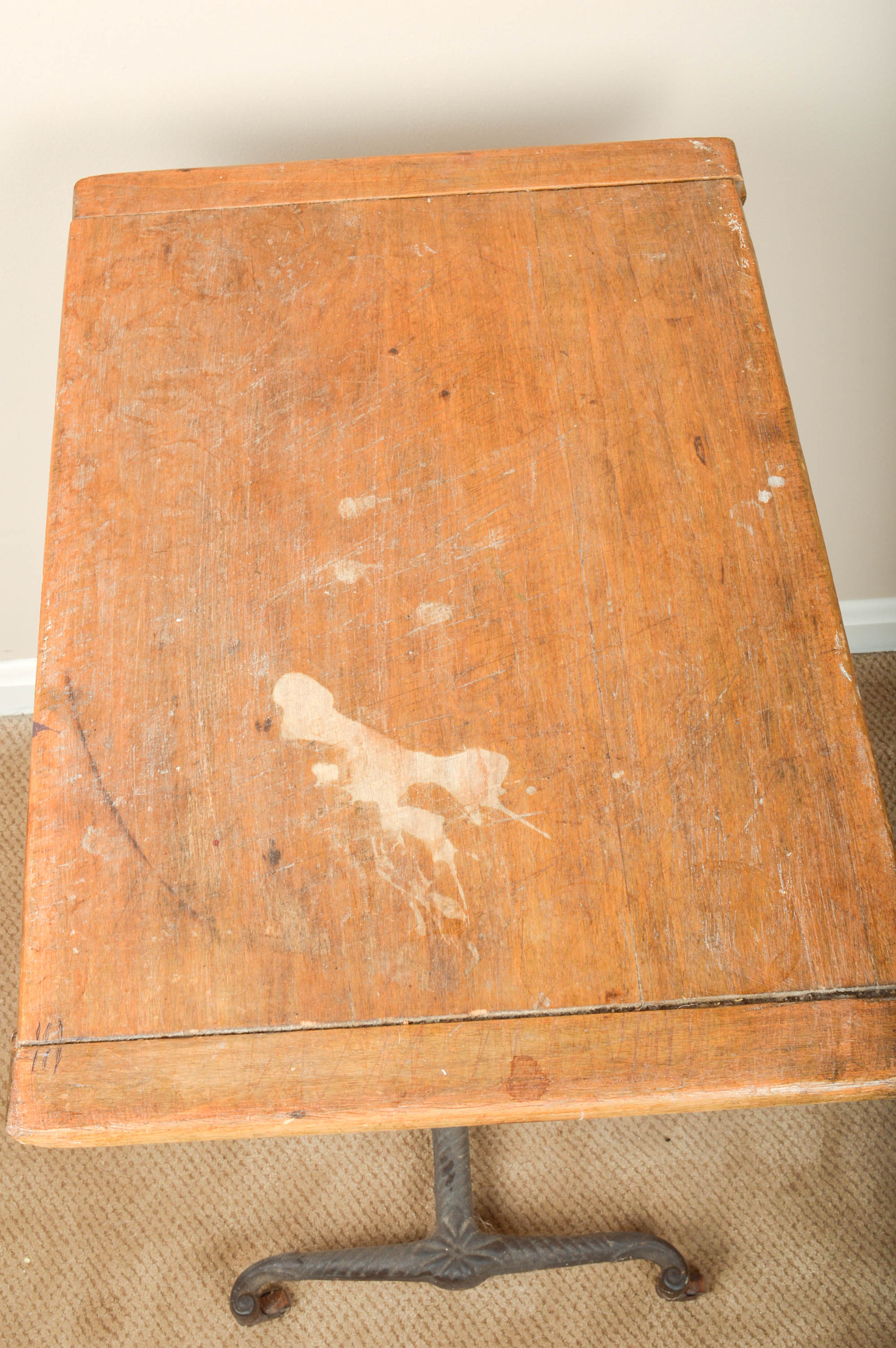 Victorian Rolling Hospital Bed Table