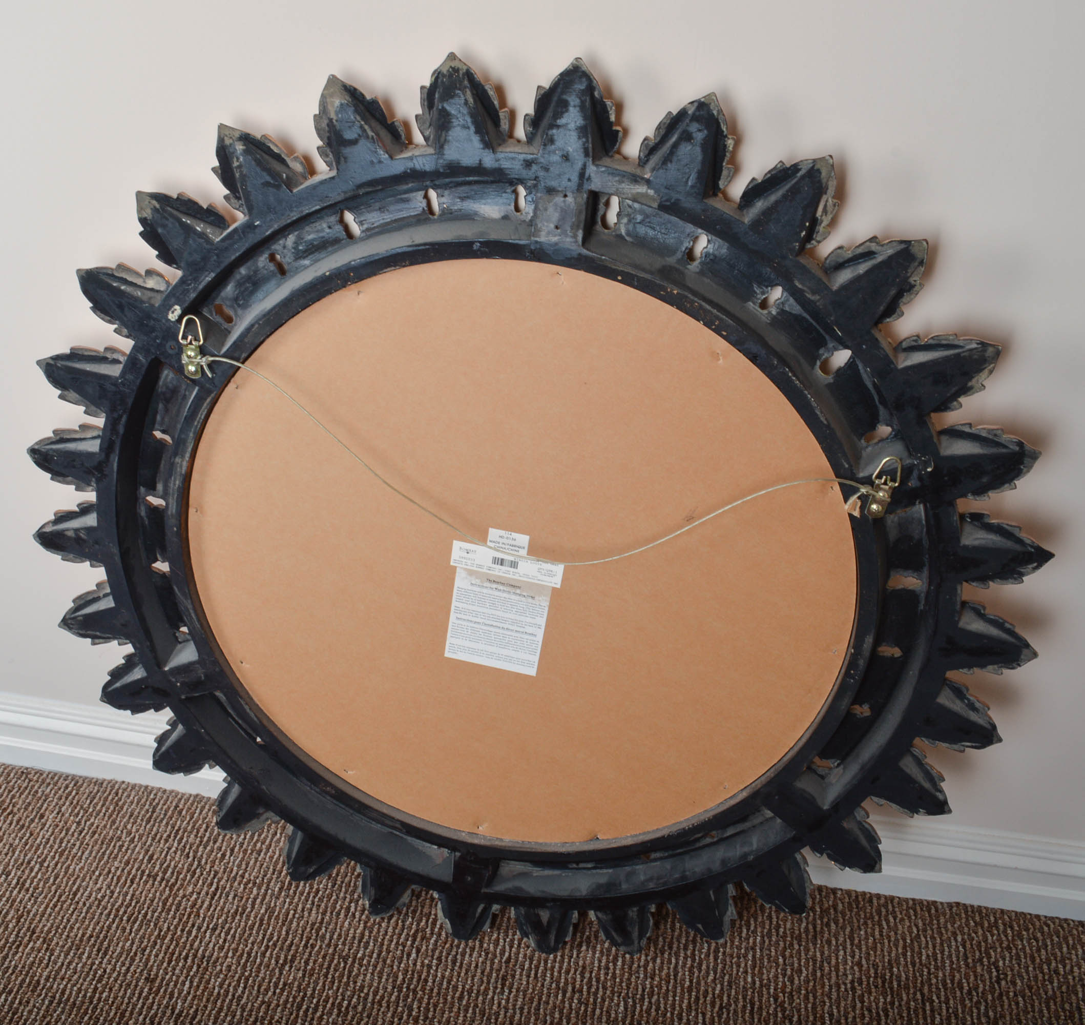 Bombay Company "Louis Oak Leaf" Wall Mirror