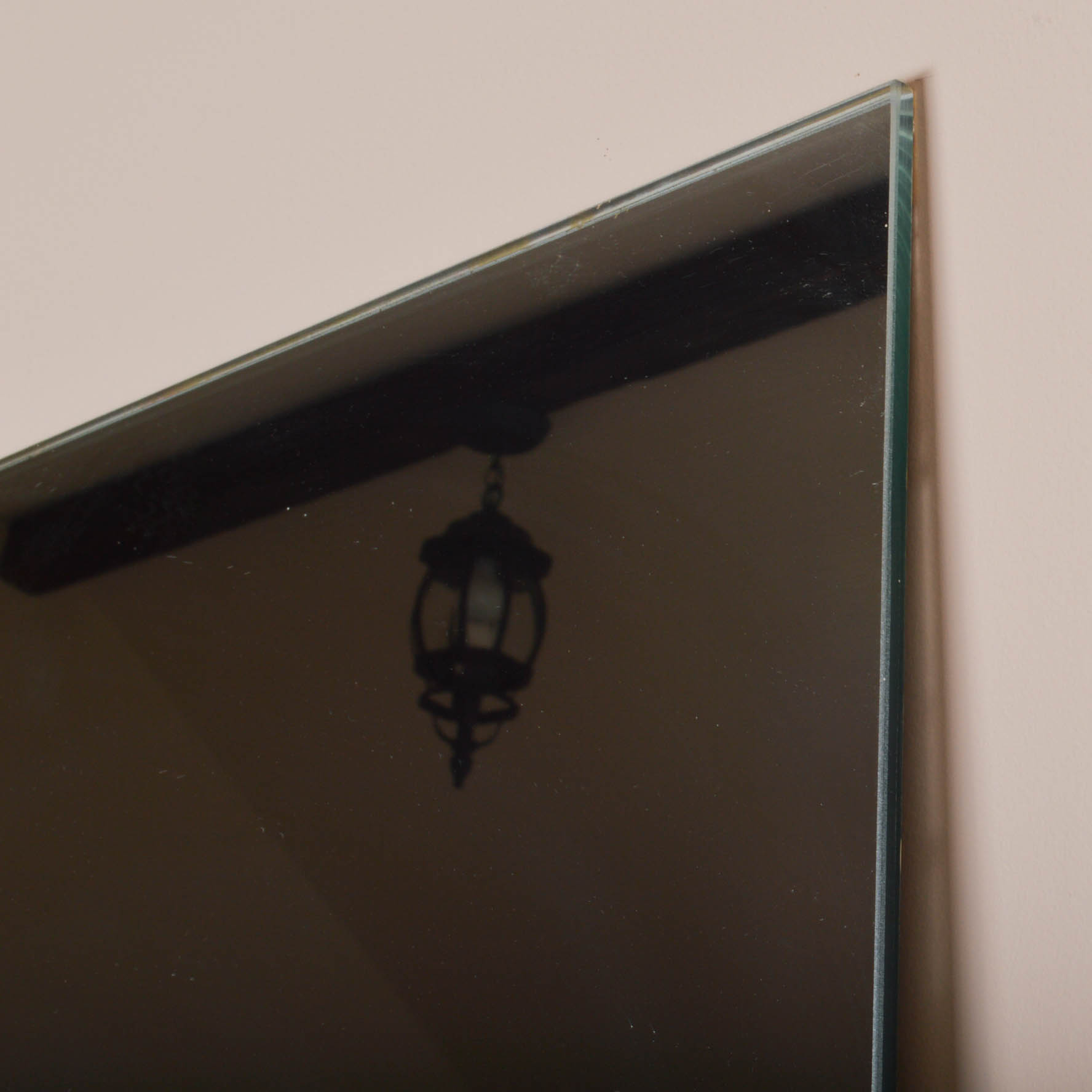 Pair of Large Frameless Freestanding Mirrors