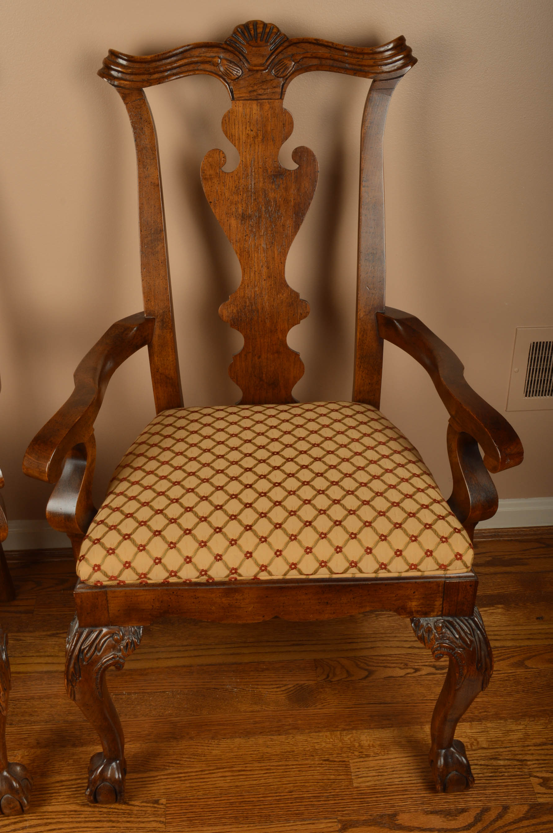Pair of Queen Anne Style Armchairs