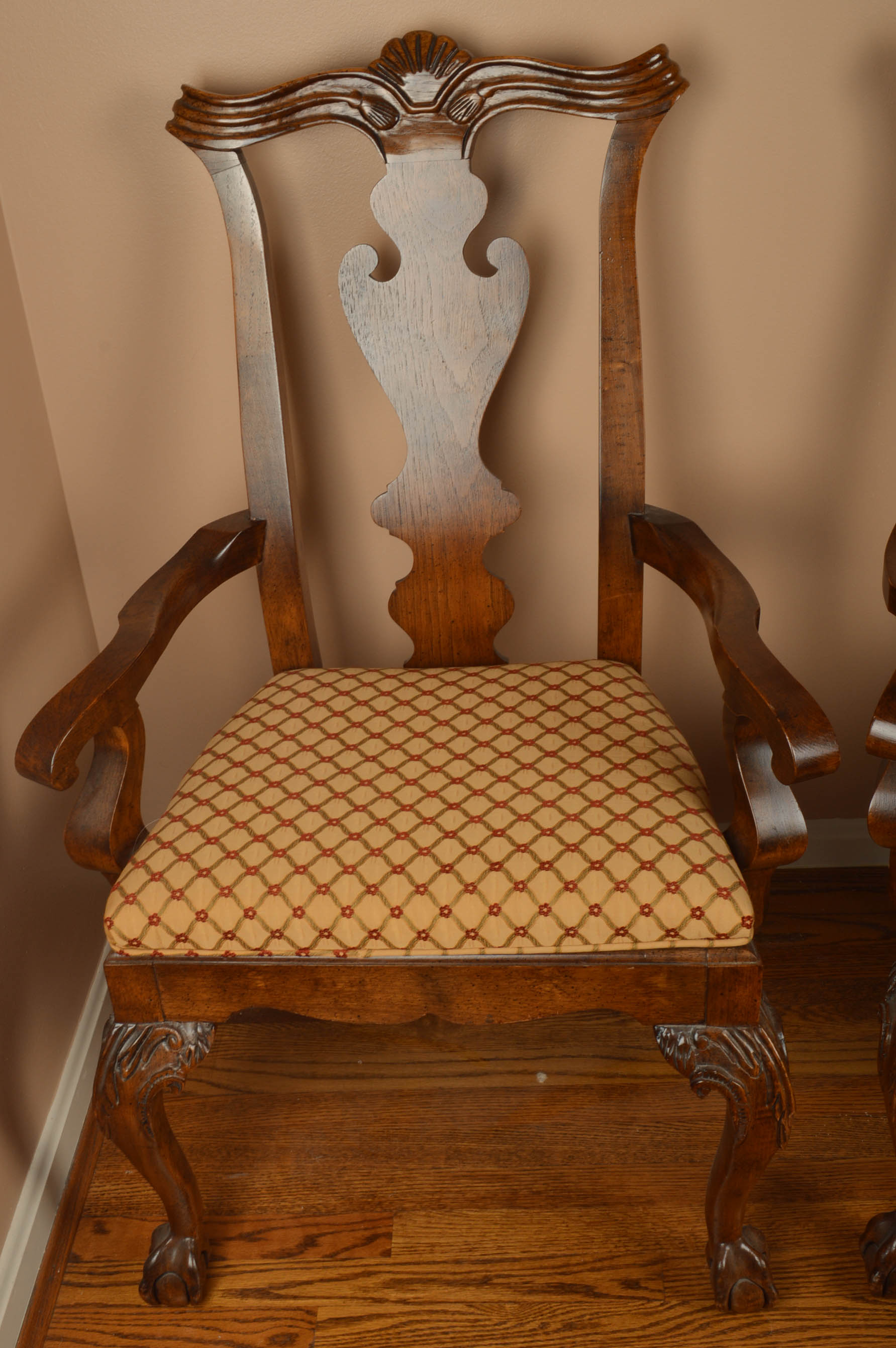 Pair of Queen Anne Style Armchairs