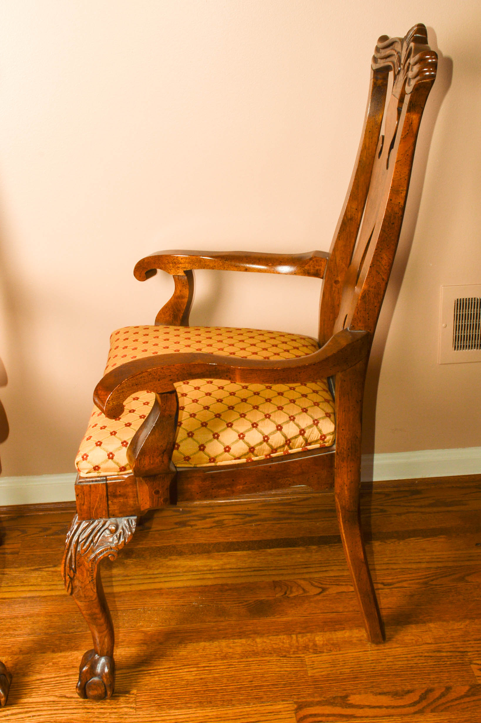 Pair of Queen Anne Style Armchairs