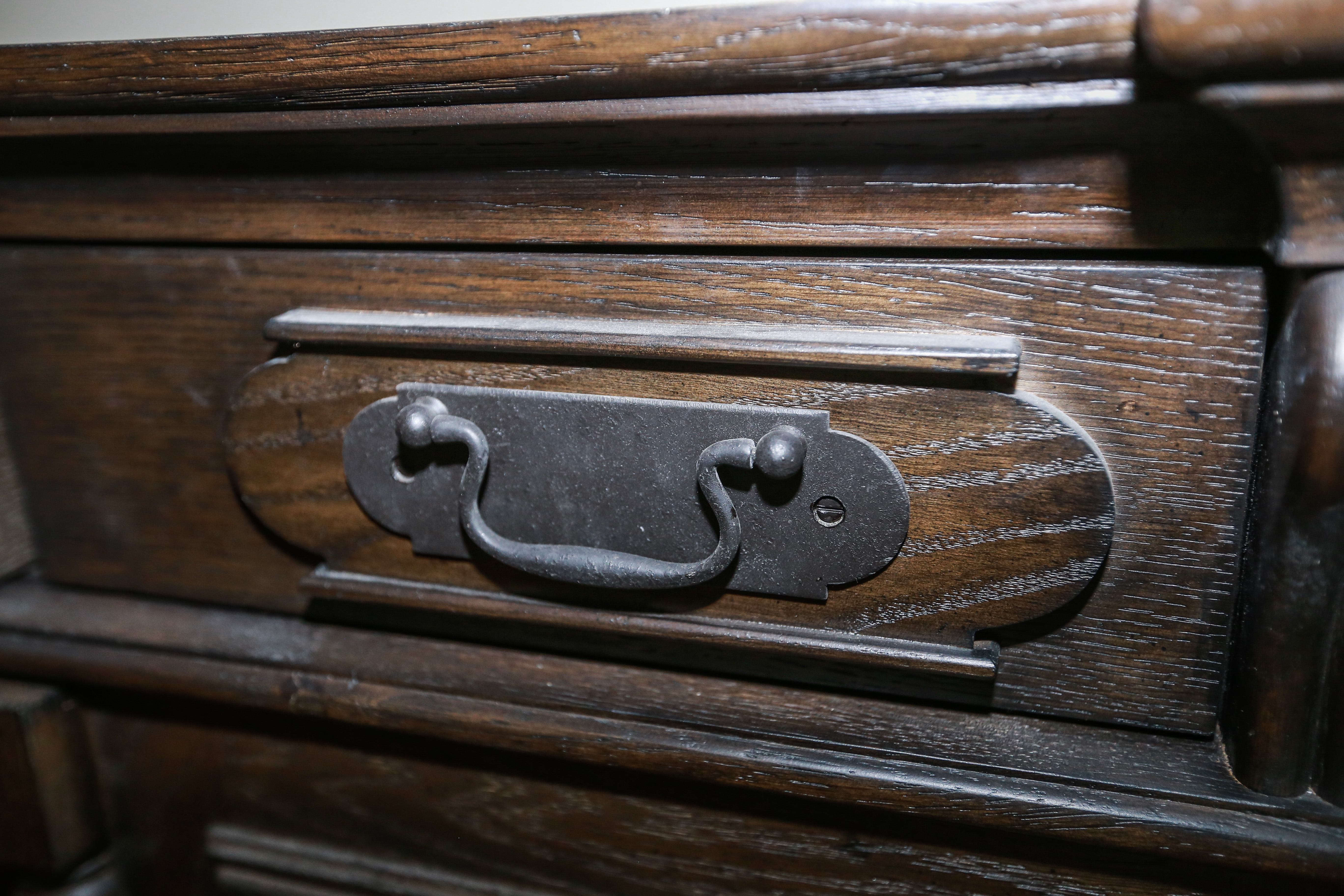 Walnut-Stained Sideboard