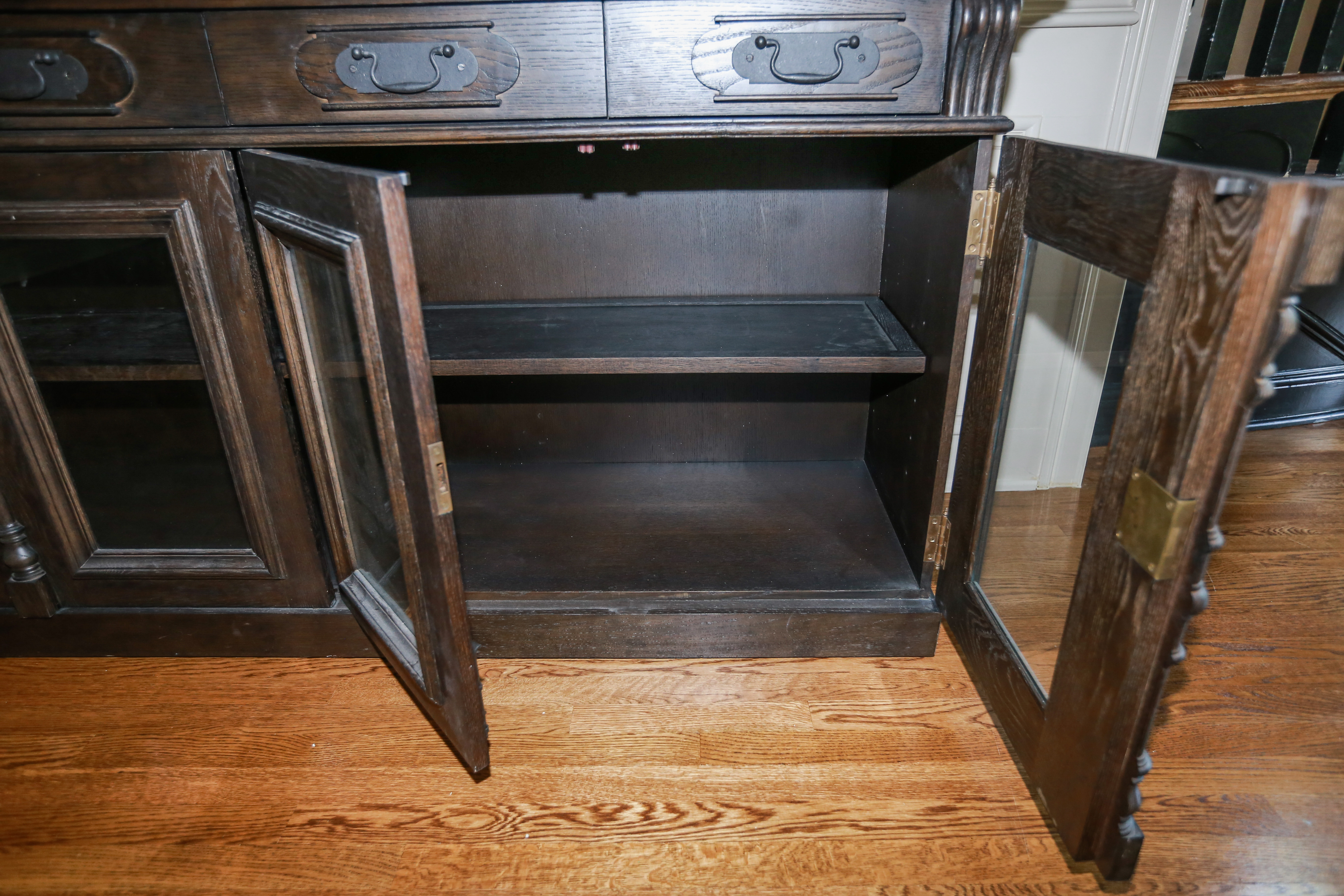 Walnut-Stained Sideboard