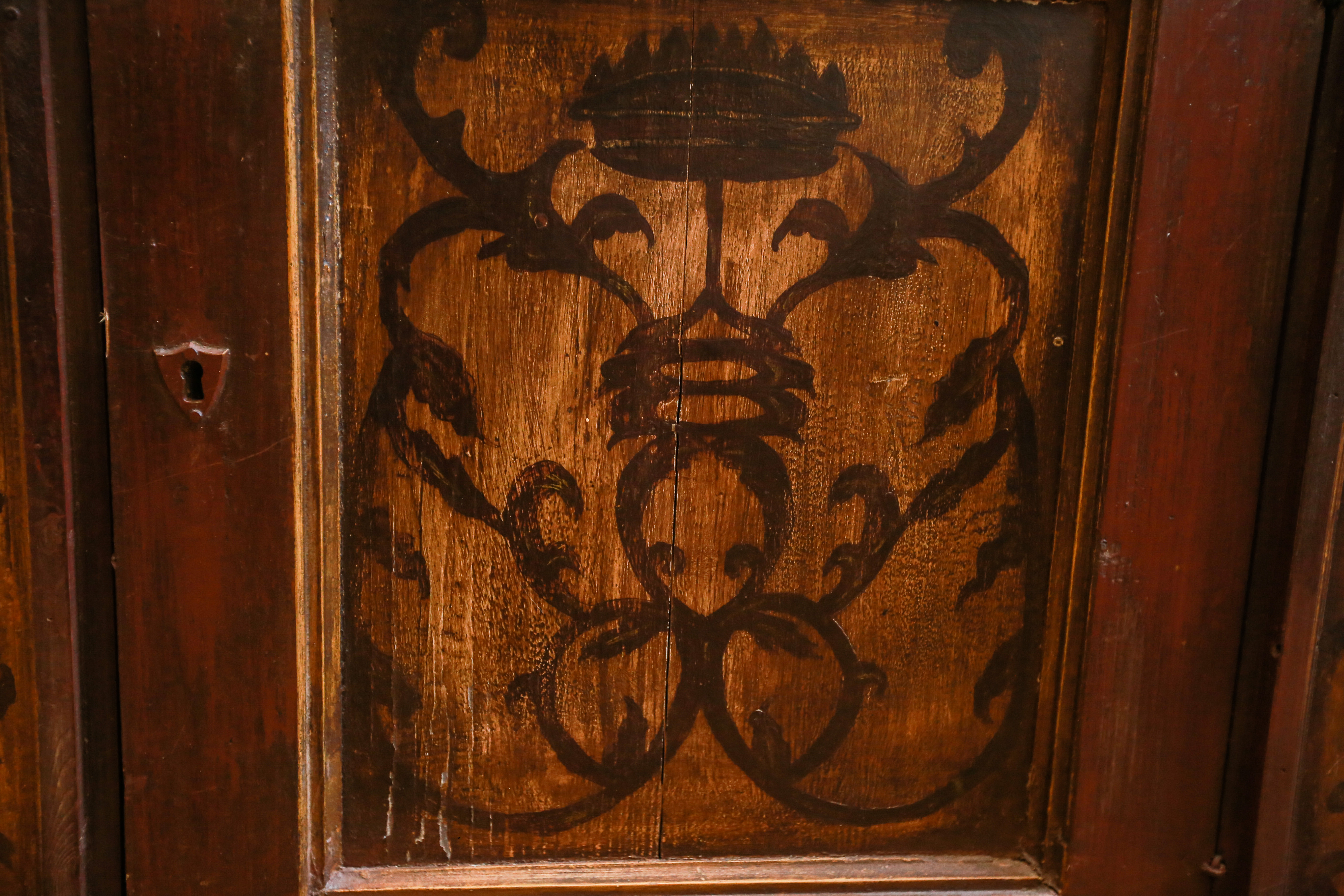 French Provincial Style Breakfront China Cabinet