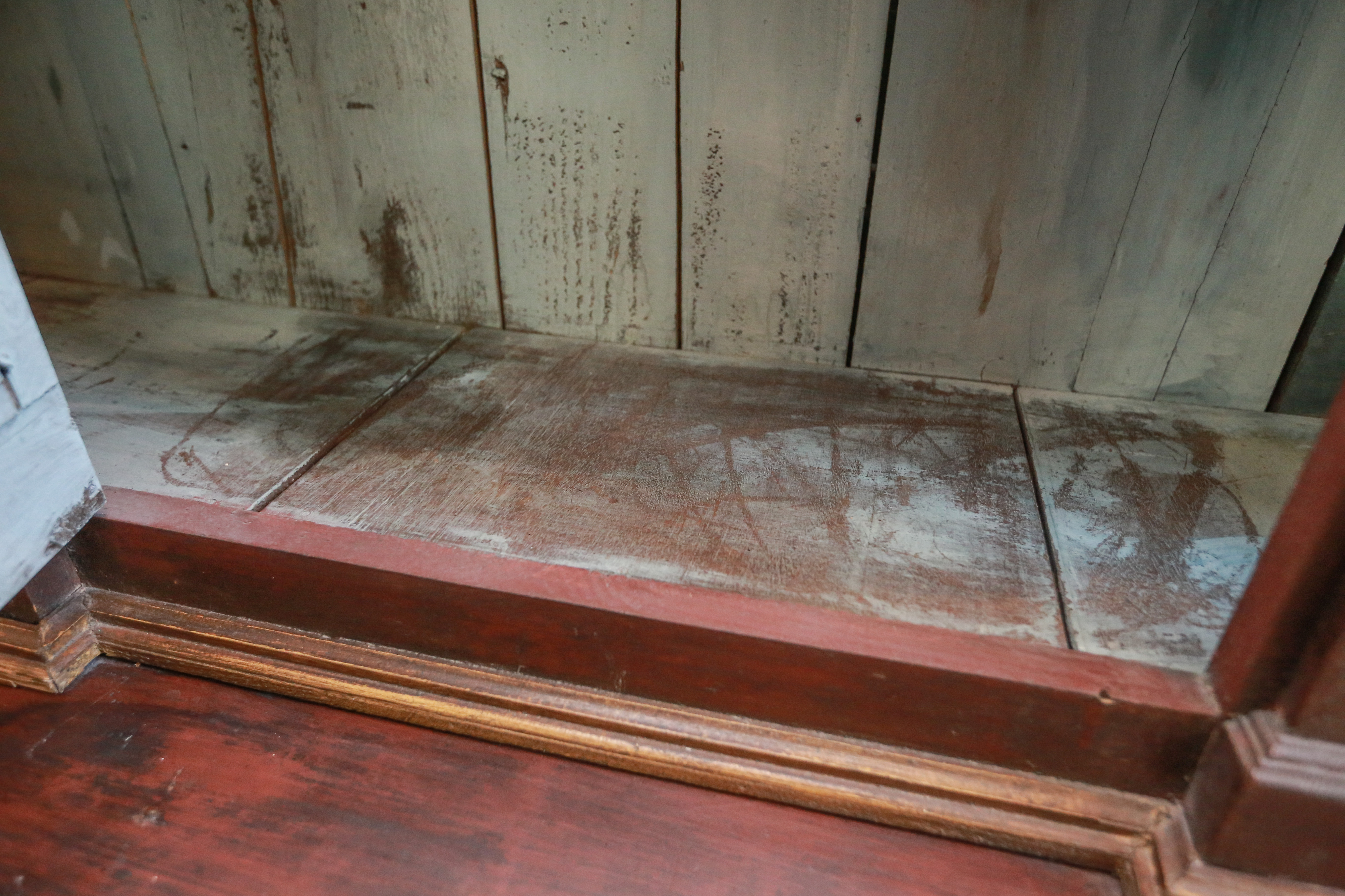 French Provincial Style Breakfront China Cabinet