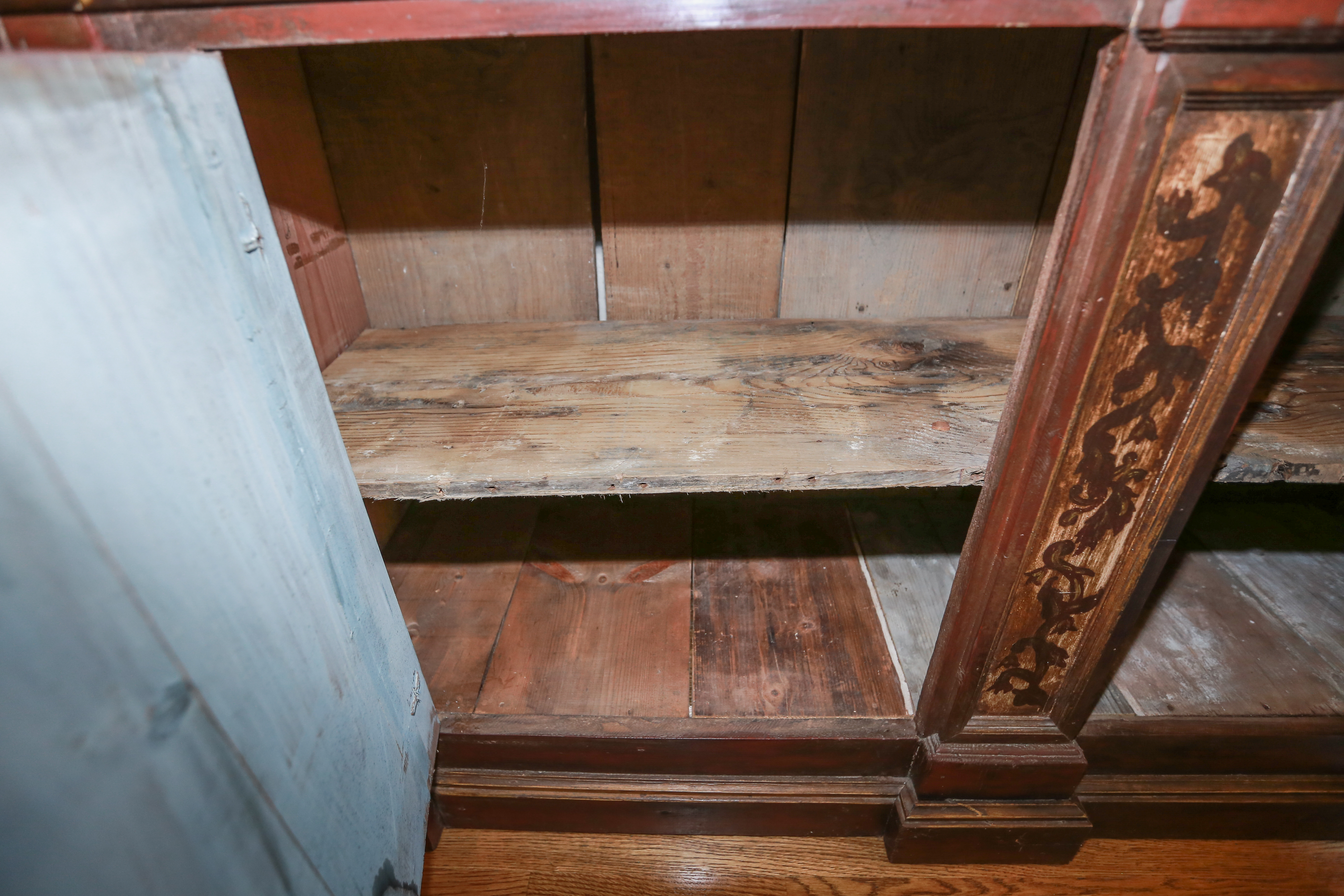 French Provincial Style Breakfront China Cabinet