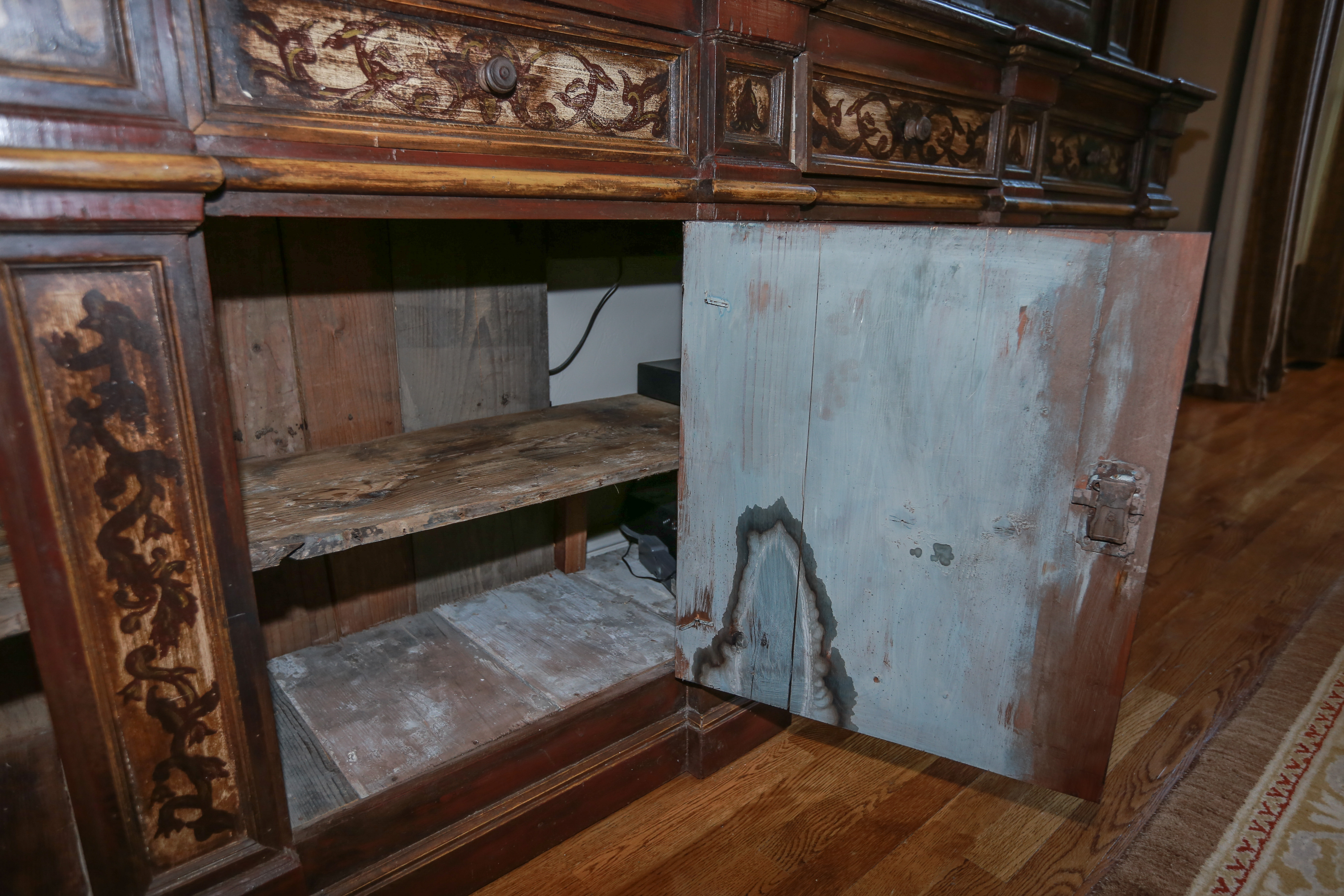 French Provincial Style Breakfront China Cabinet