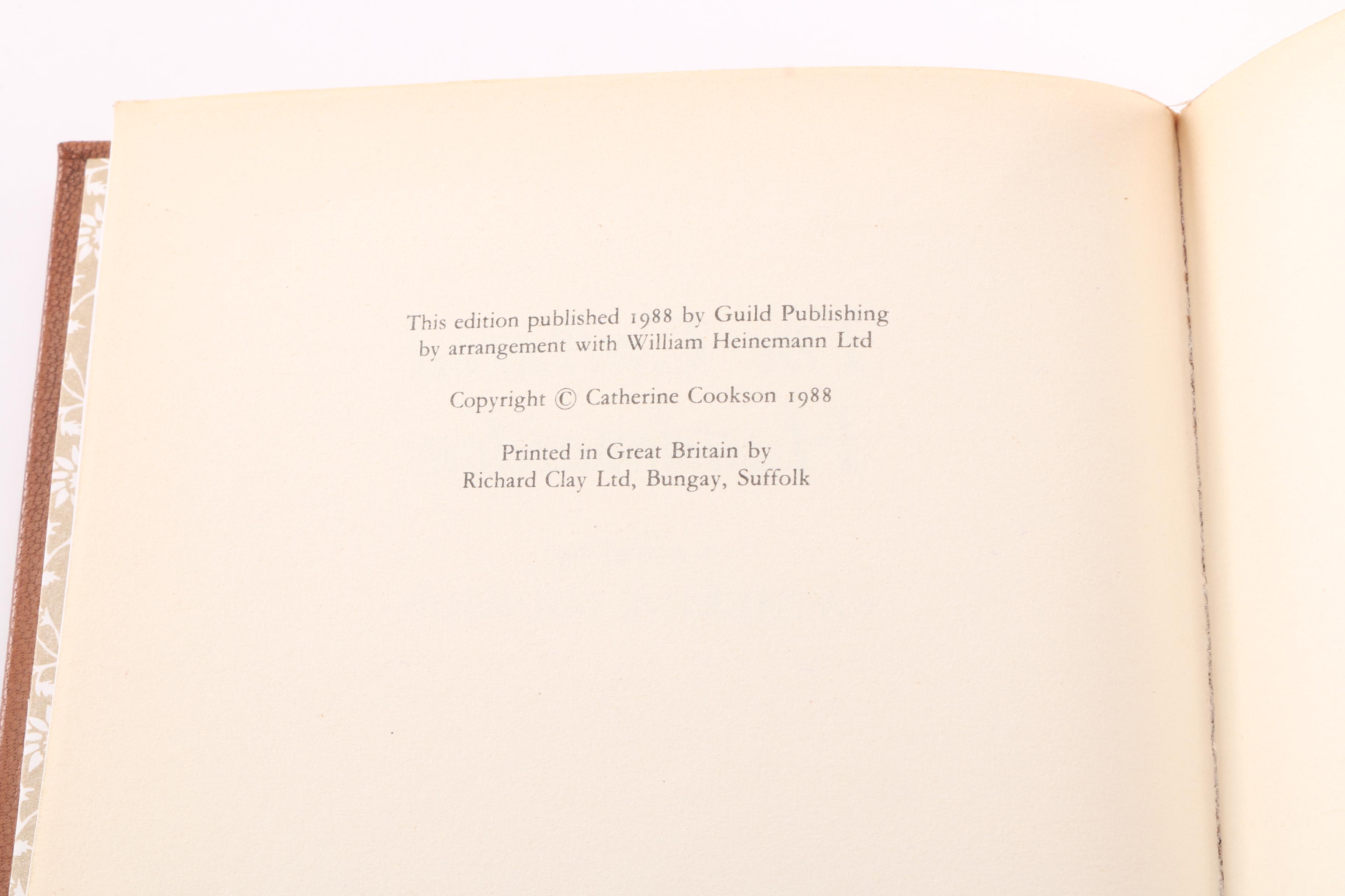 Leather Bound Books Including First Edition "The Cultured Handmaiden" by Catherine Cookson