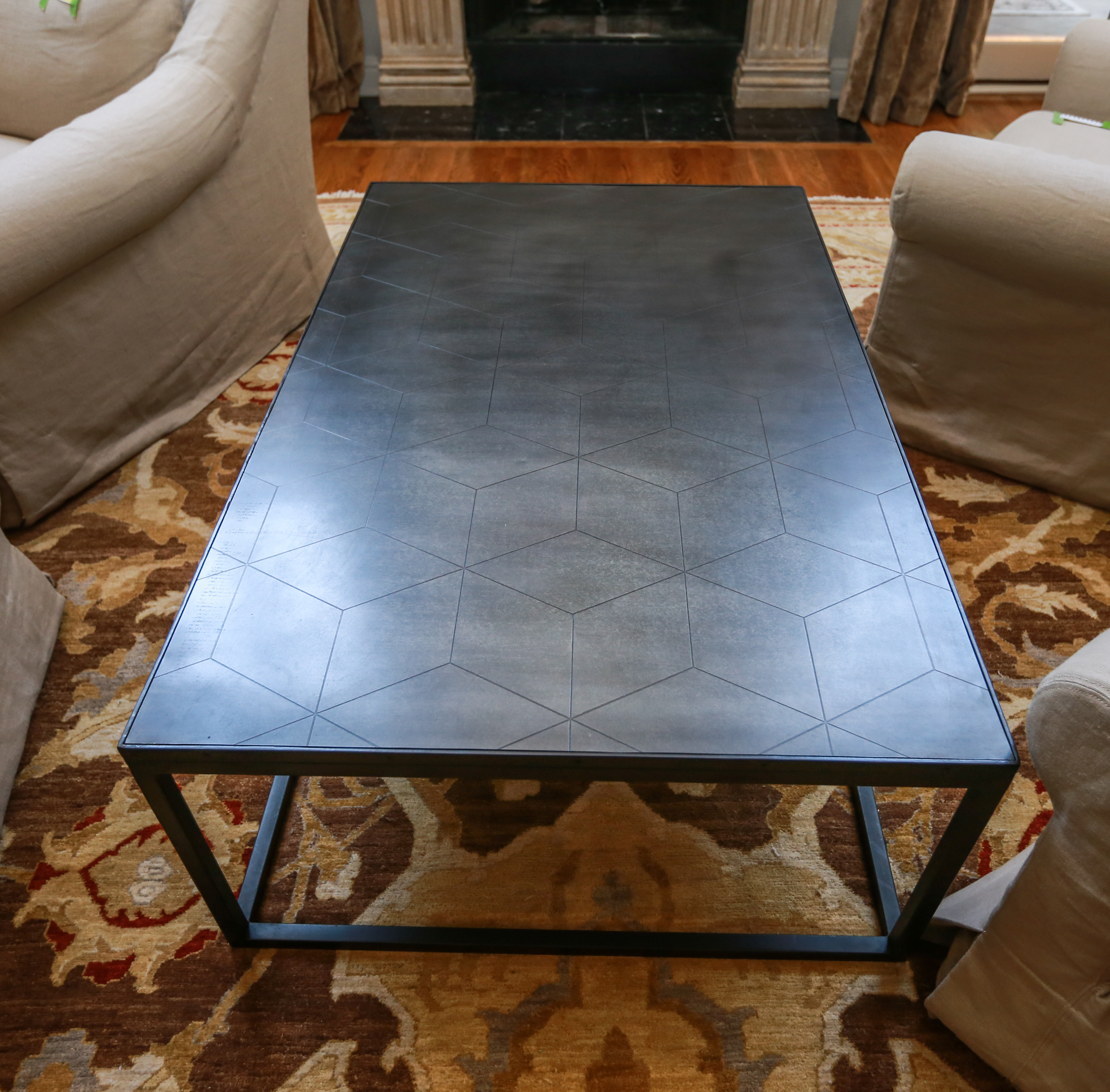 Rectangular Metal Coffee Table