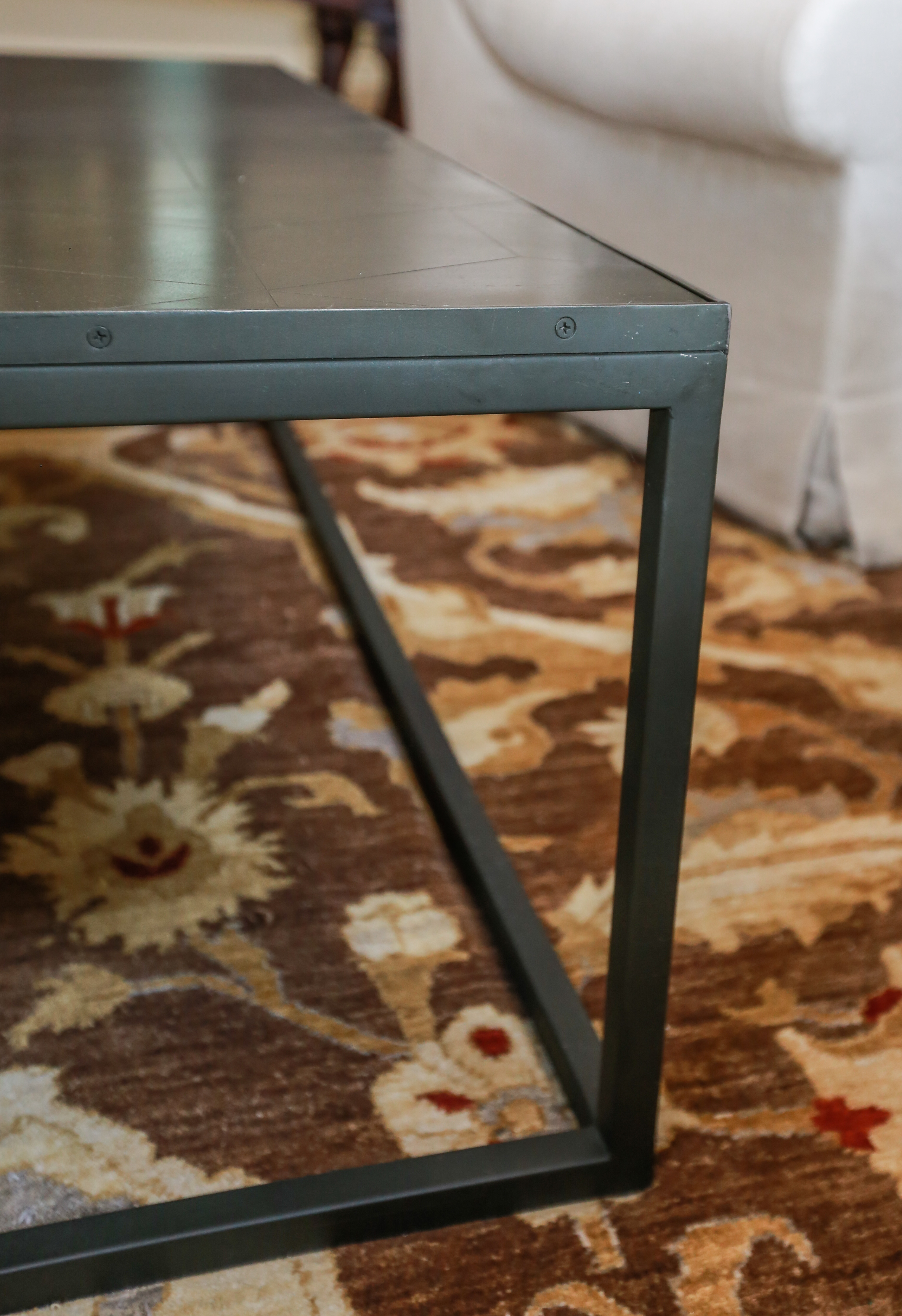 Rectangular Metal Coffee Table