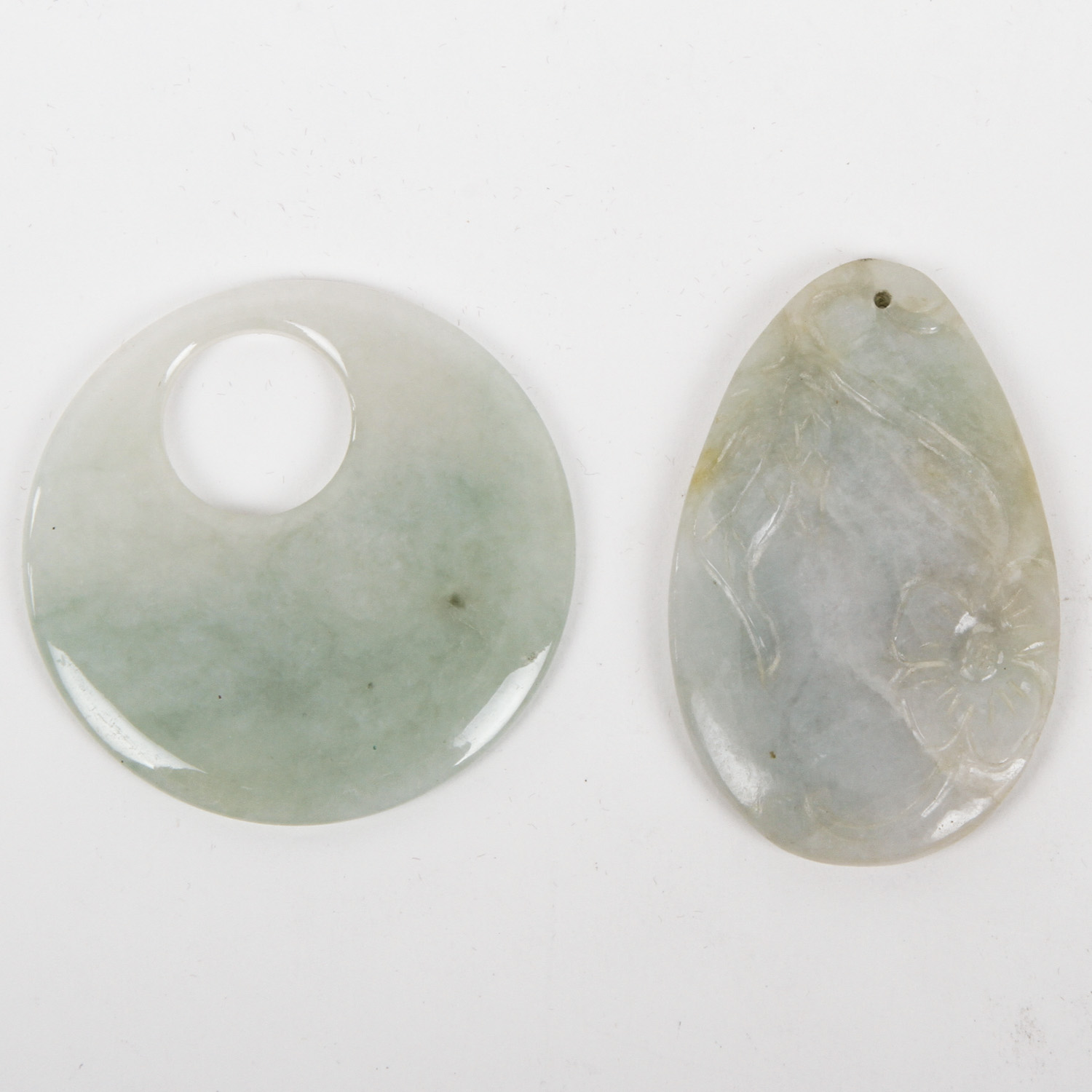 Two Jadeite Jade Pendants