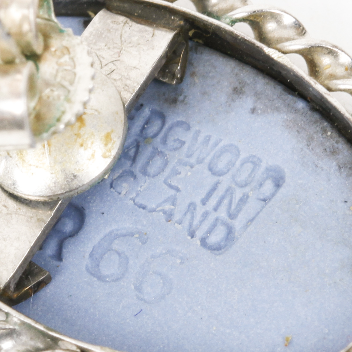 Wedgwood Blue Jasperware Sterling Silver Cameo Earrings