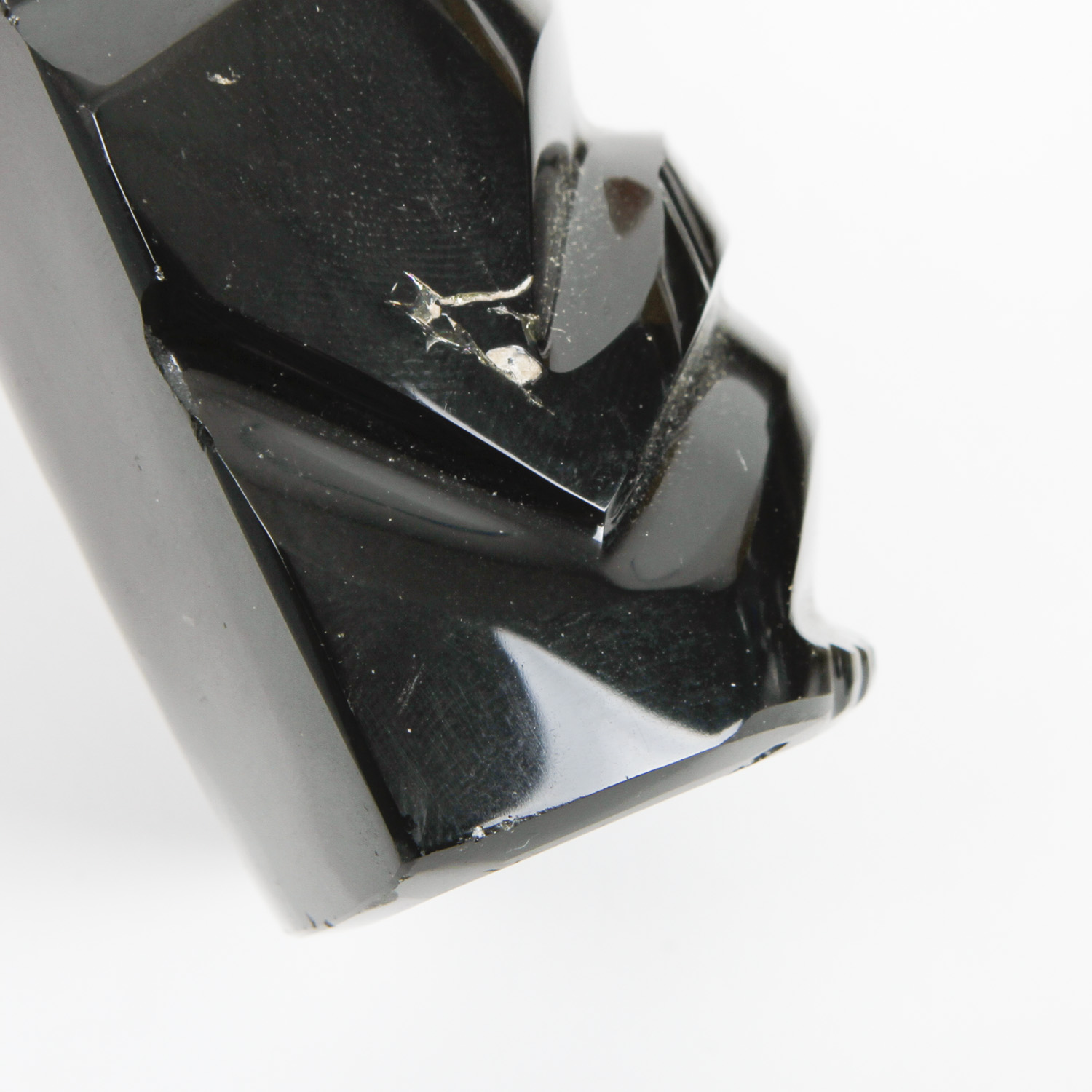 Mesoamerican-Style Gold Sheen Obsidian Carvings