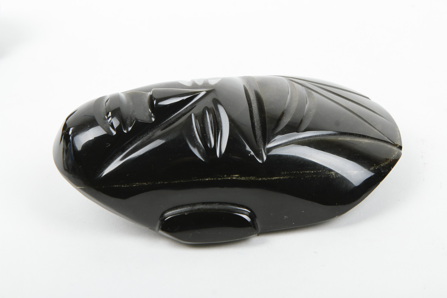 Mesoamerican-Style Gold Sheen Obsidian Carvings