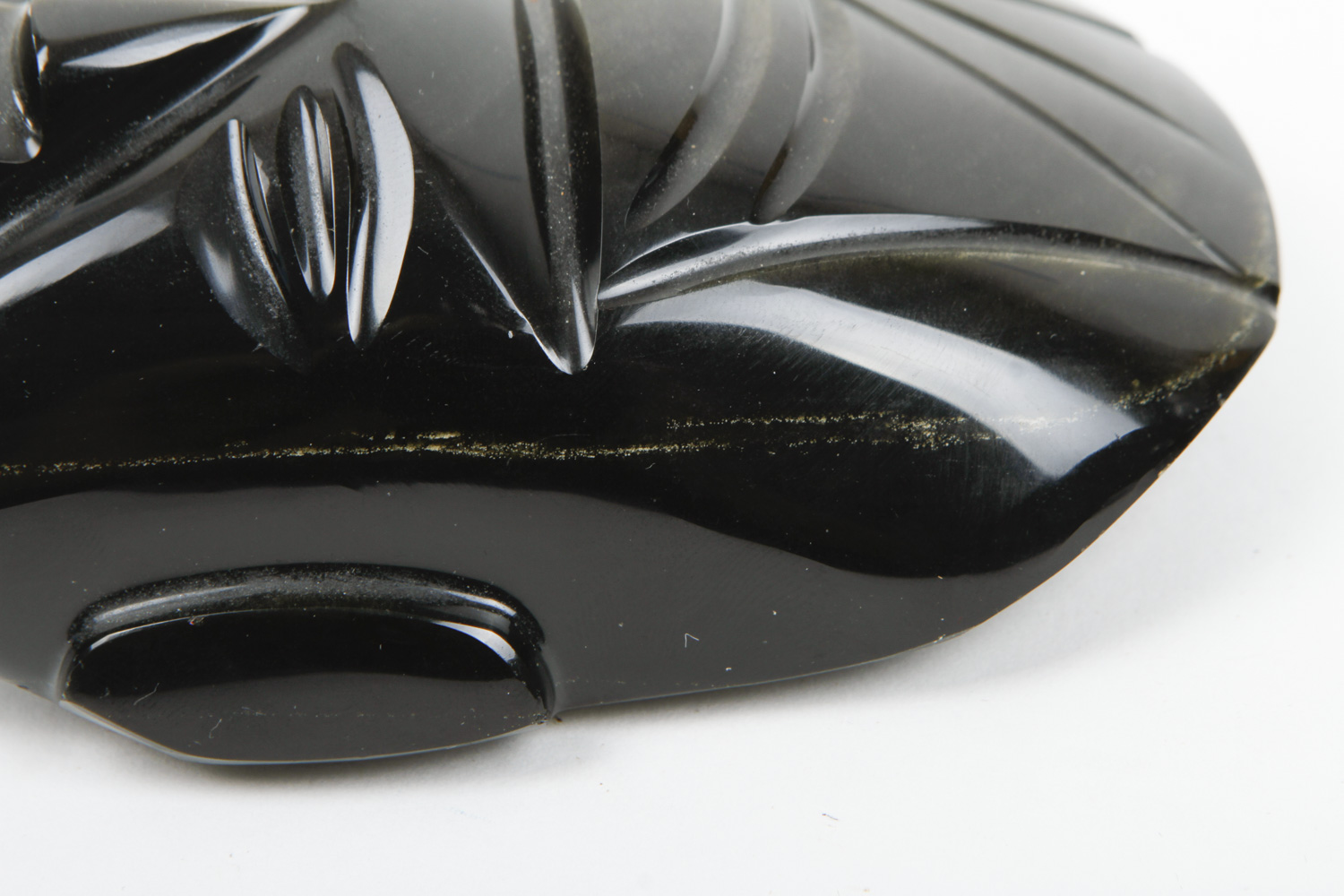 Mesoamerican-Style Gold Sheen Obsidian Carvings