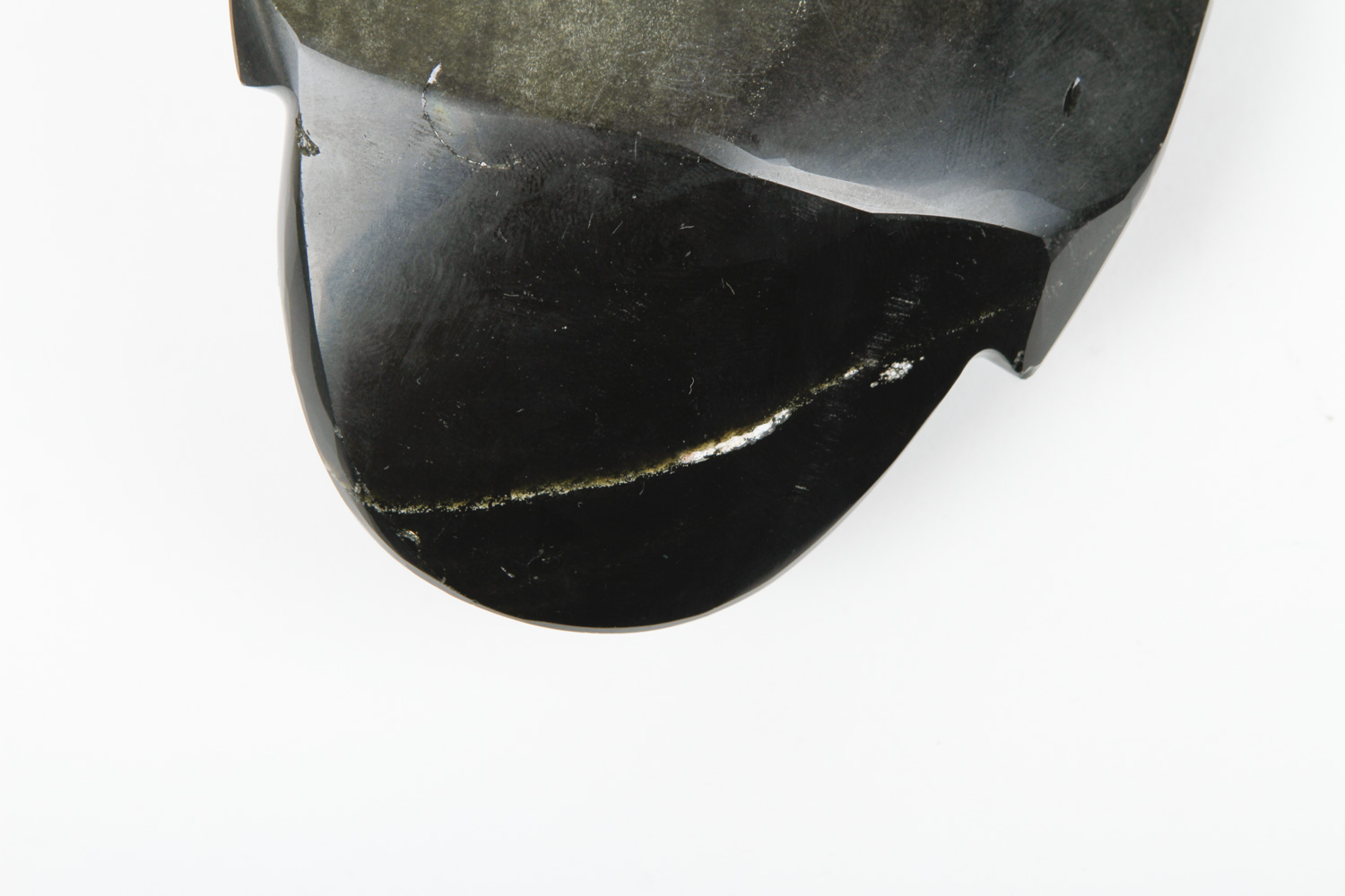 Mesoamerican-Style Gold Sheen Obsidian Carvings