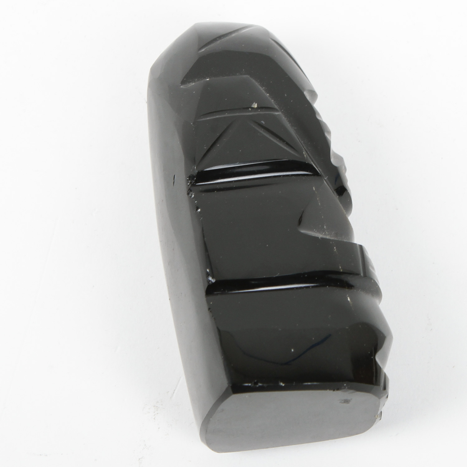 Mesoamerican-Style Gold Sheen Obsidian Carvings