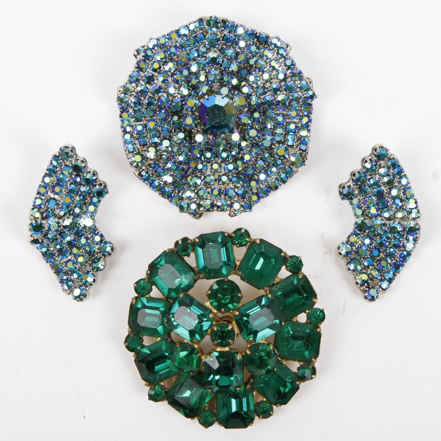 Vintage Aurora Borealis Rhinestone Costume Jewelry