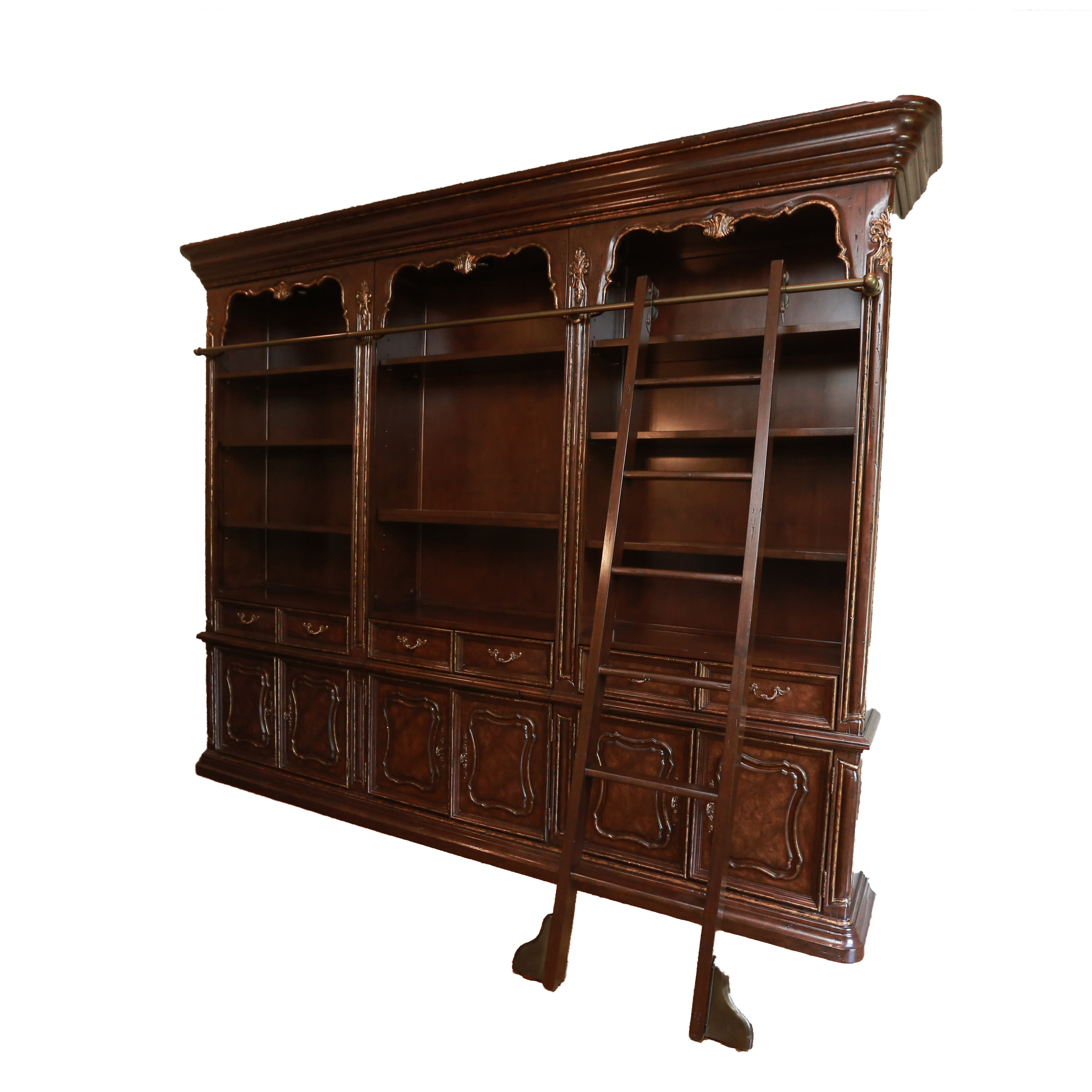Philippe Langdon Bookcase Cabinet with Ladder