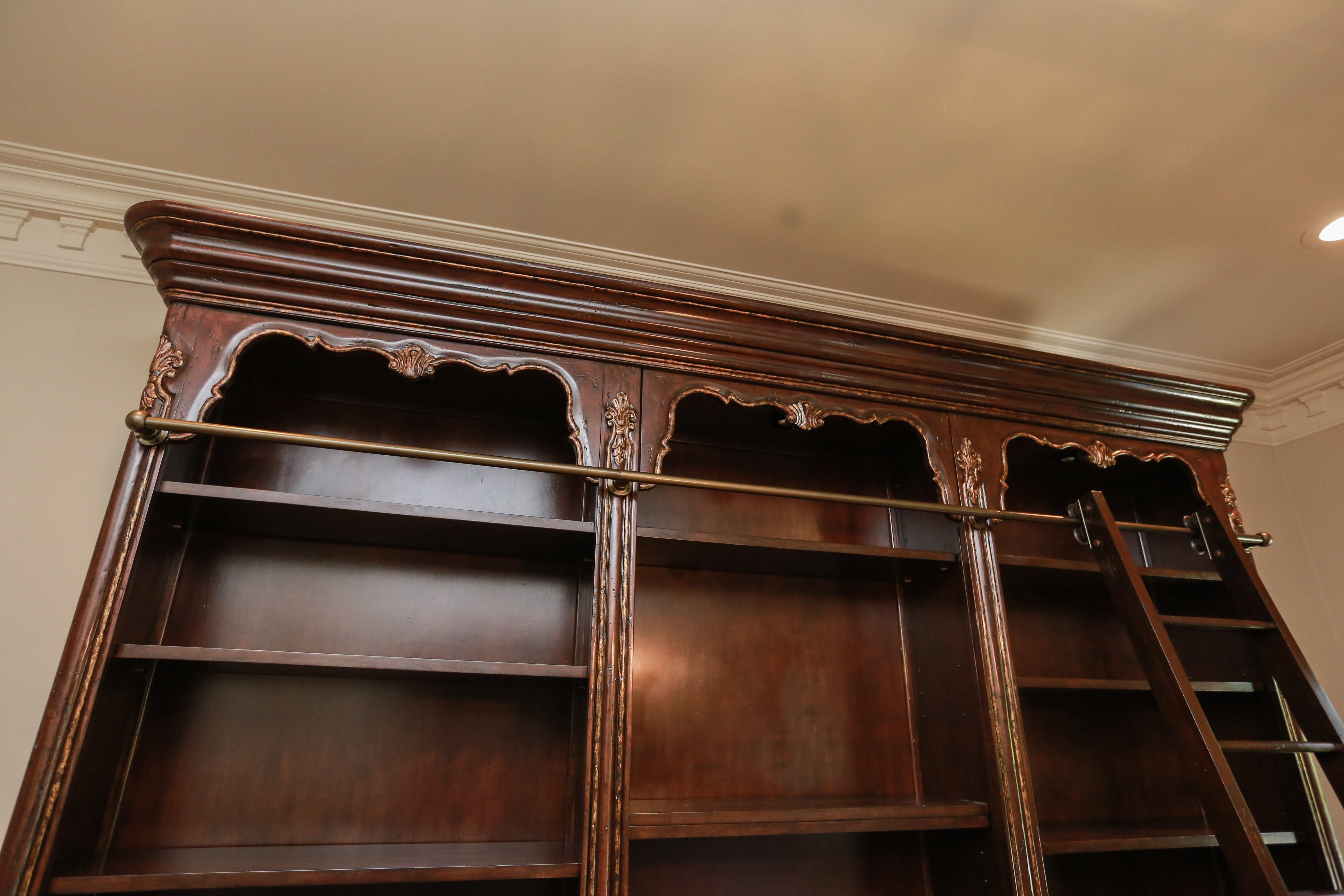 Philippe Langdon Bookcase Cabinet with Ladder