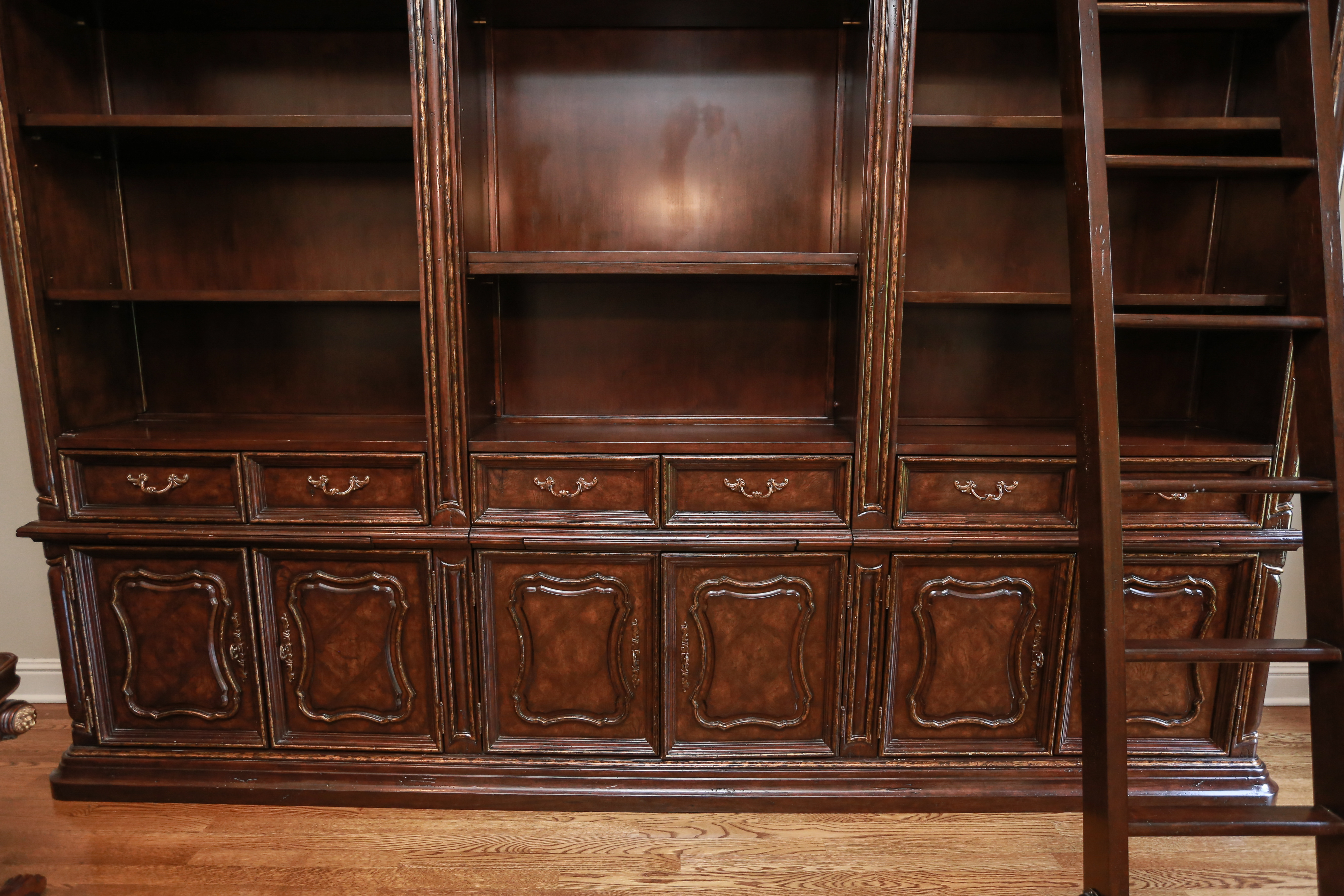 Philippe Langdon Bookcase Cabinet with Ladder