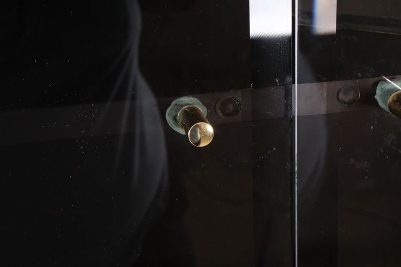 Glass Front Breakfront Cabinet