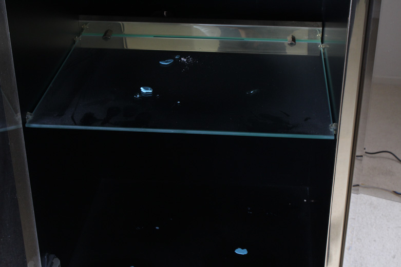 Glass Front Breakfront Cabinet