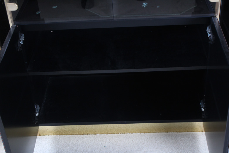 Glass Front Breakfront Cabinet