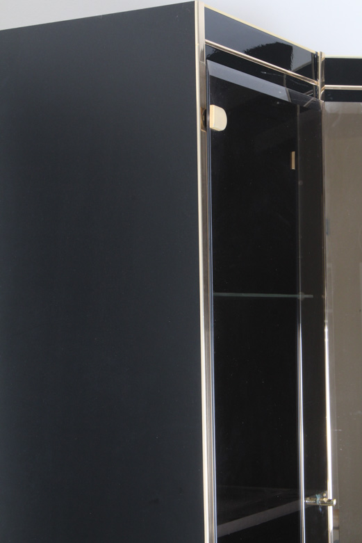 Glass Front Breakfront Cabinet