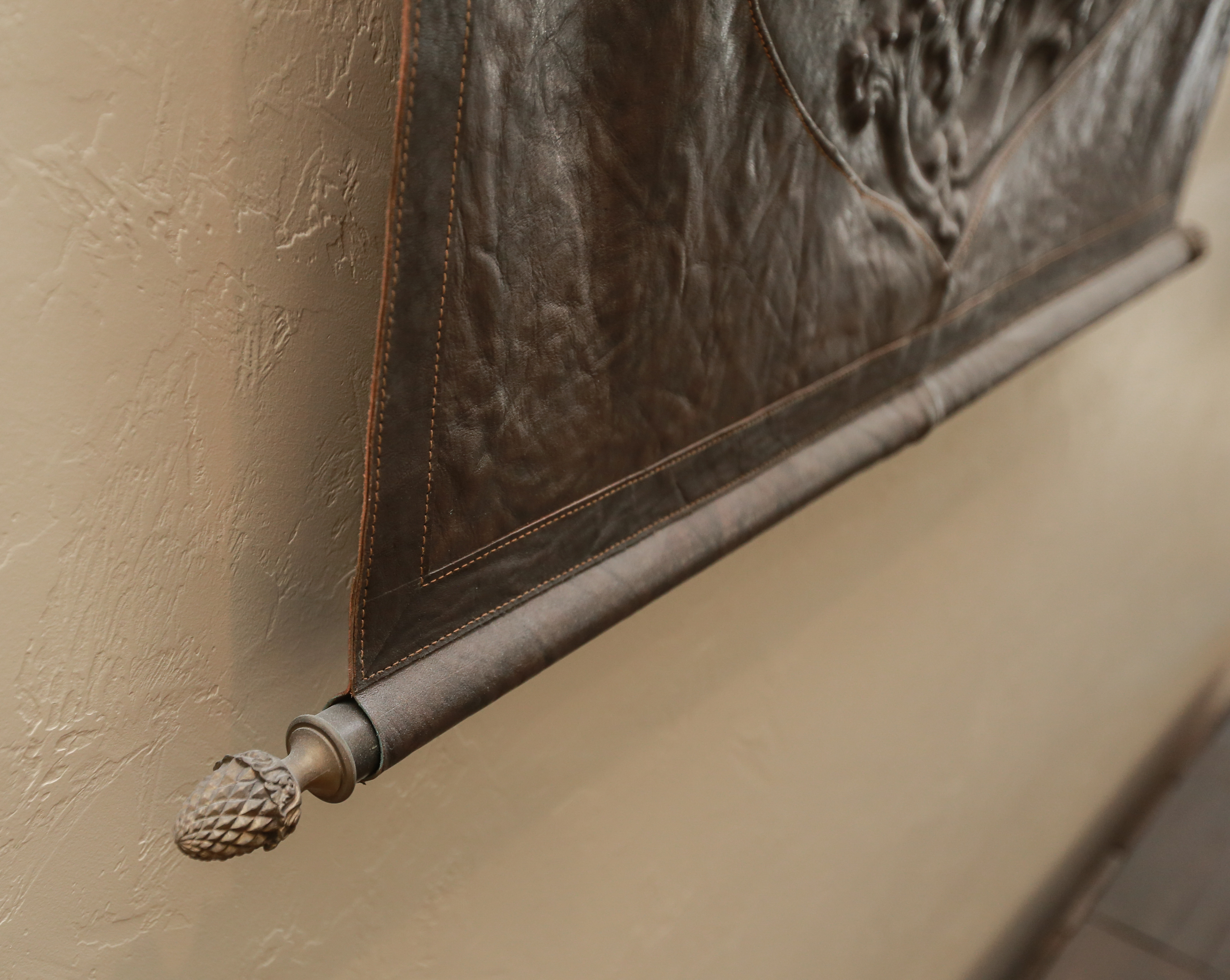 Embossed Leather Coat of Arms Wall Hangings