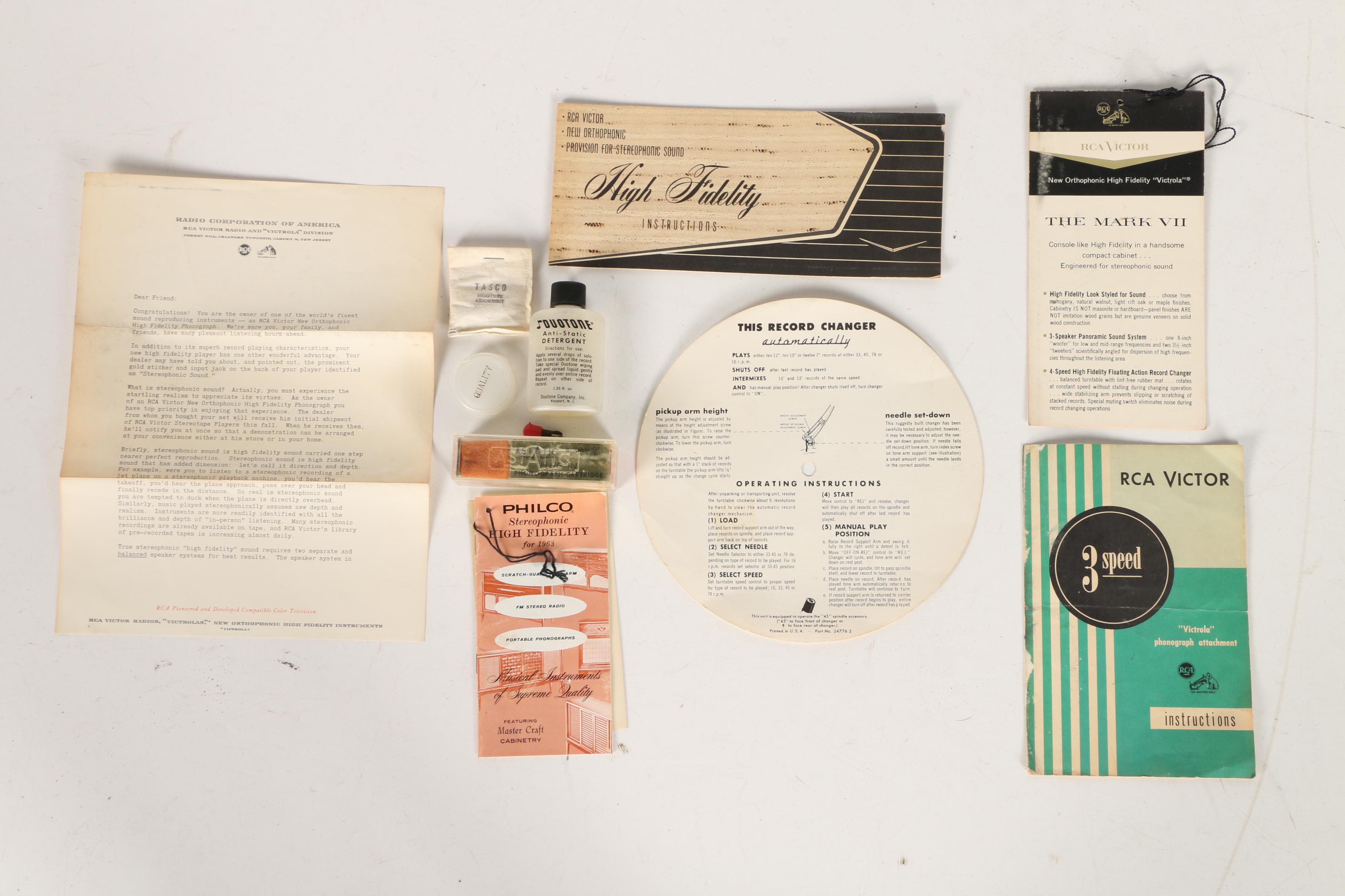 Vintage RCA Victor Orthophonic High Fidelity Record Player