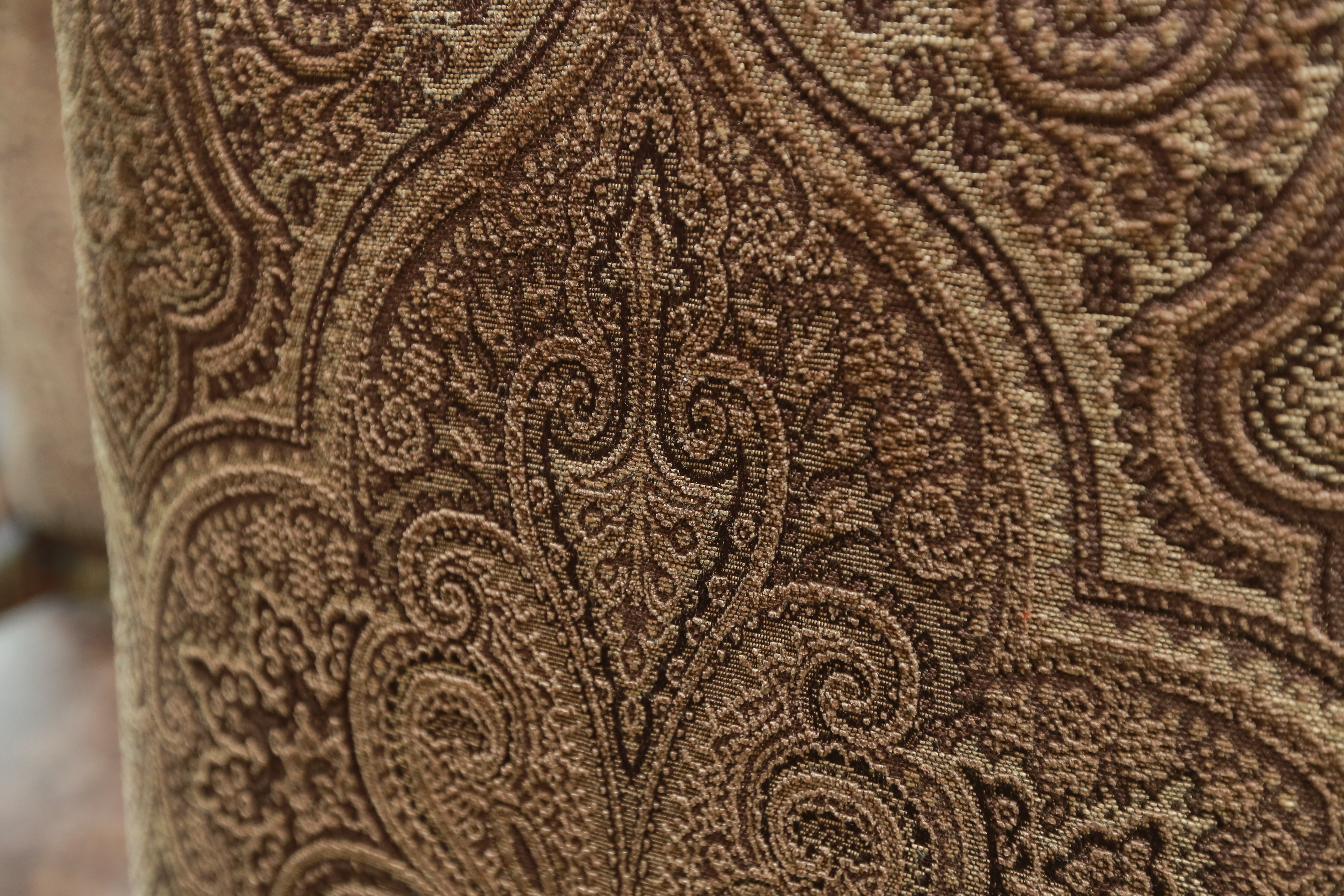 Six Rococo Style Leather and Embroidery Dining Chairs