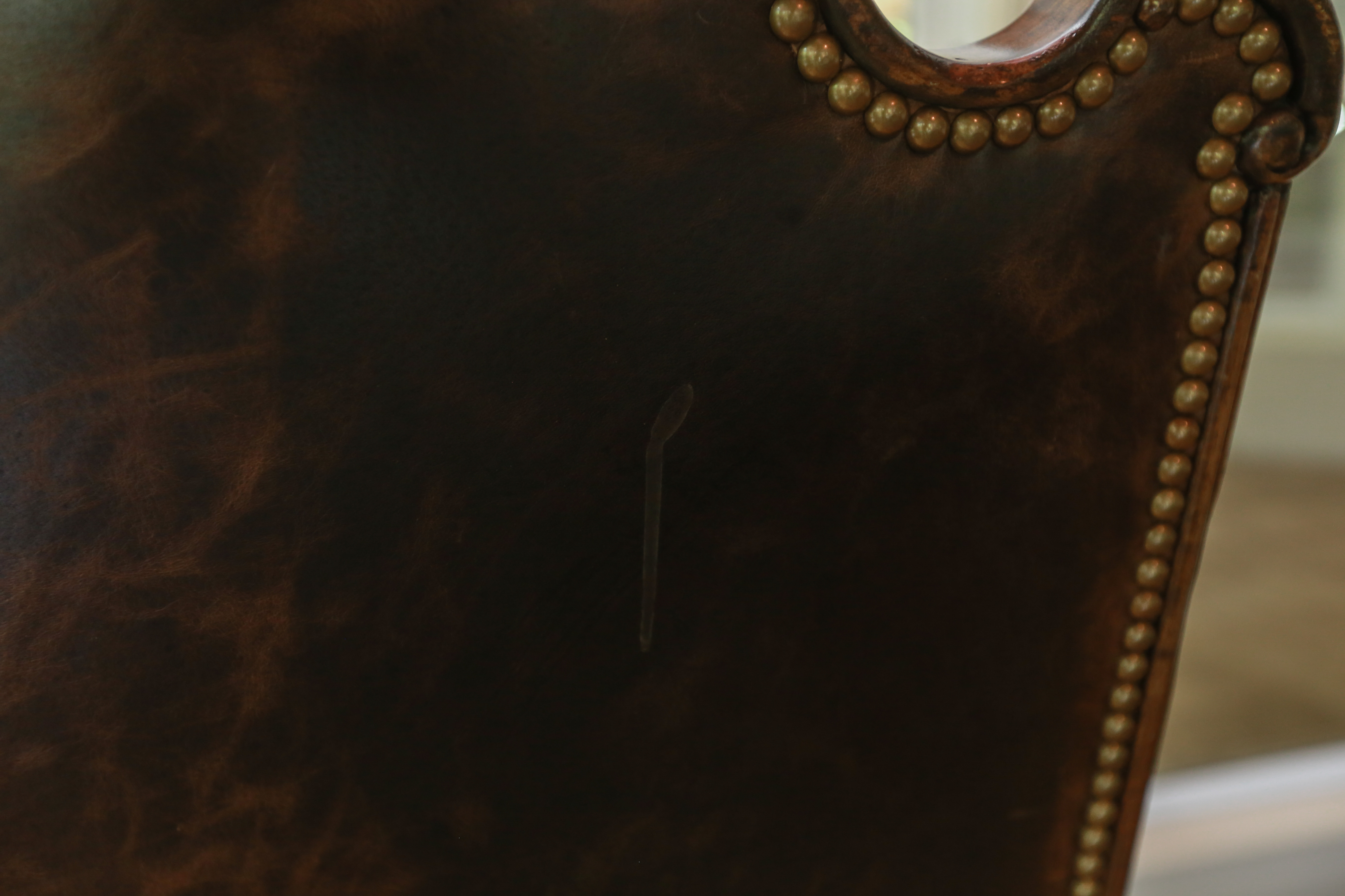 Six Rococo Style Leather and Embroidery Dining Chairs