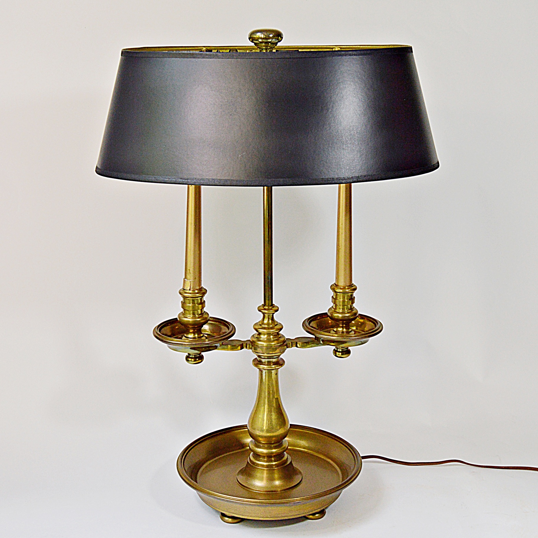 Brass Double Candlestick Lamp